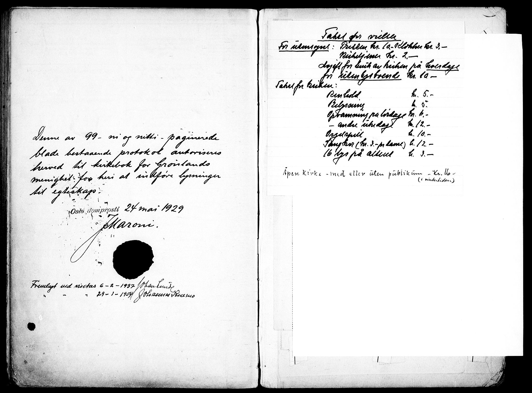 Grønland prestekontor Kirkebøker, AV/SAO-A-10848/H/Ha/L0003: Banns register no. 3, 1929-1939