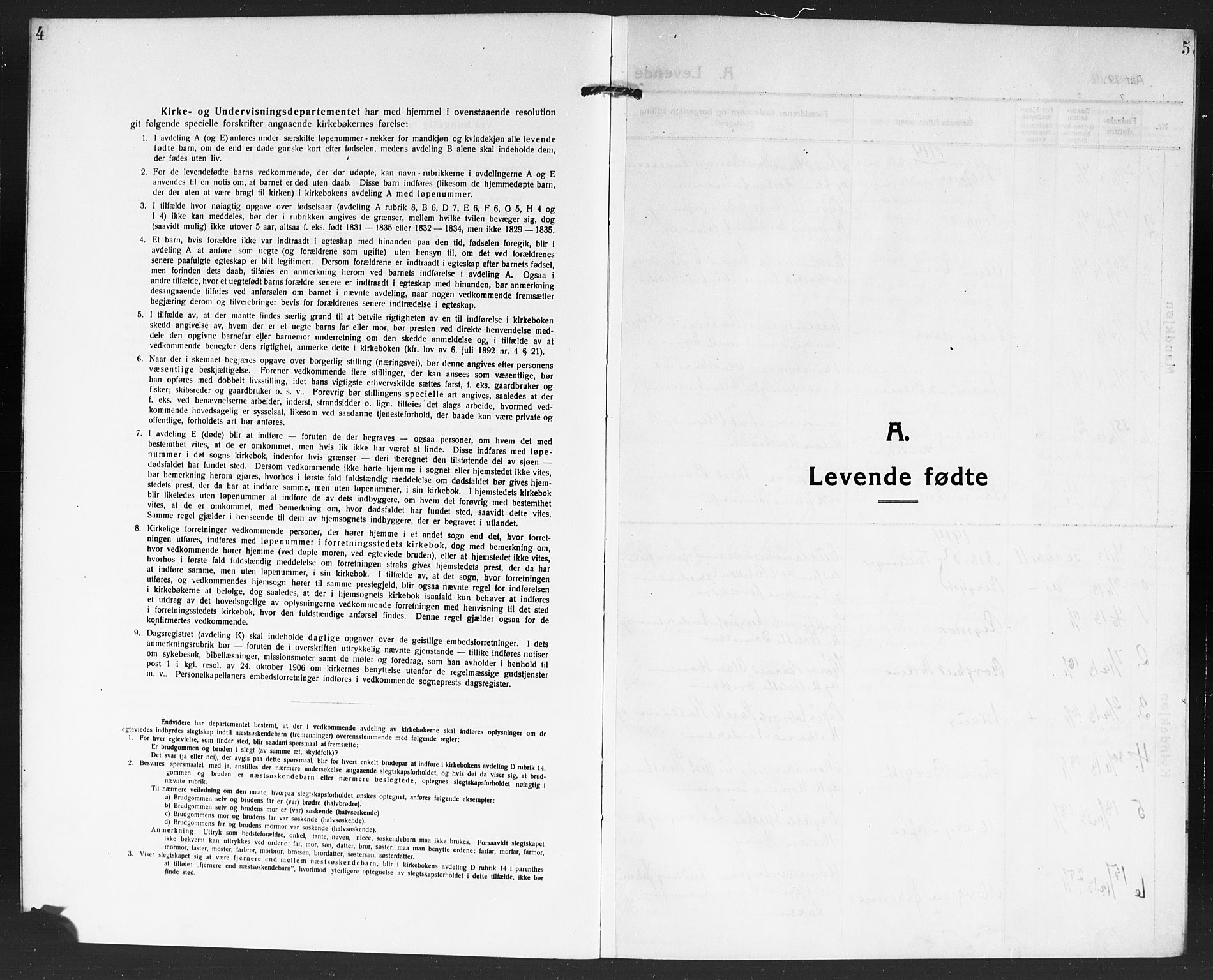 Tune prestekontor Kirkebøker, SAO/A-2007/G/Ga/L0003: Parish register (copy) no. I 3, 1914-1919, p. 4-5
