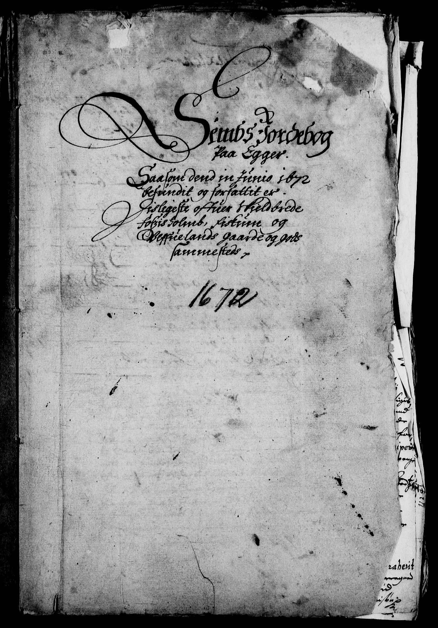 Rentekammeret inntil 1814, Realistisk ordnet avdeling, RA/EA-4070/On/L0008: [Jj 9]: Jordebøker innlevert til kongelig kommisjon 1672: Hammar, Osgård, Sem med Skjelbred, Fossesholm, Fiskum og Ulland (1669-1672), Strøm (1658-u.d. og 1672-73) samt Svanøy gods i Sunnfjord (1657)., 1672, p. 92