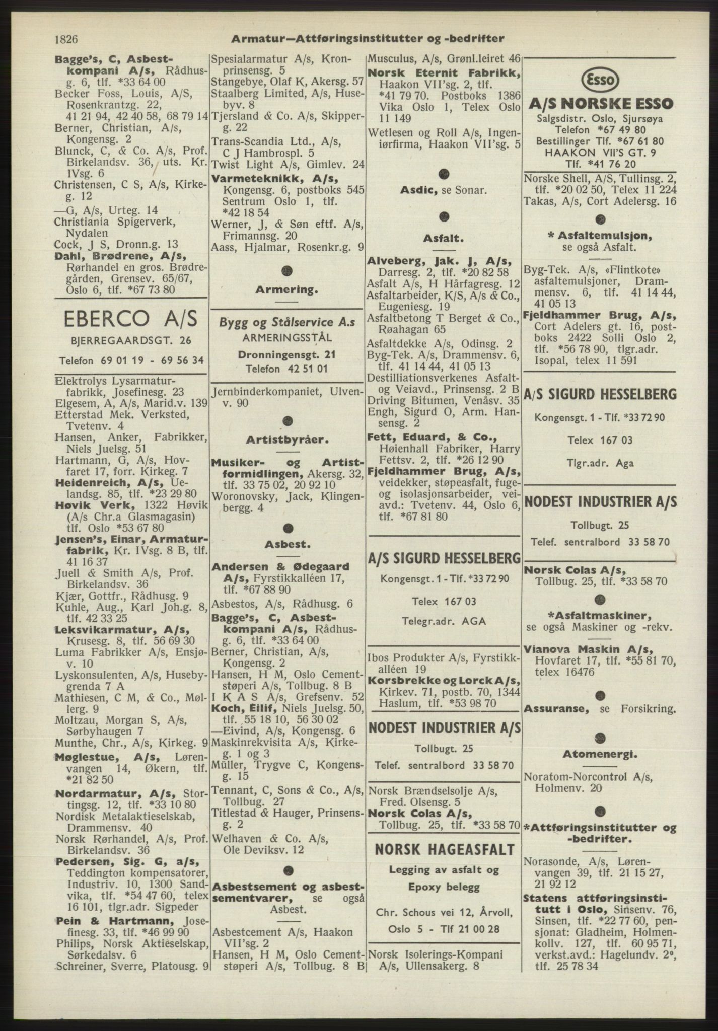 Kristiania/Oslo adressebok, PUBL/-, 1970-1971, p. 1826