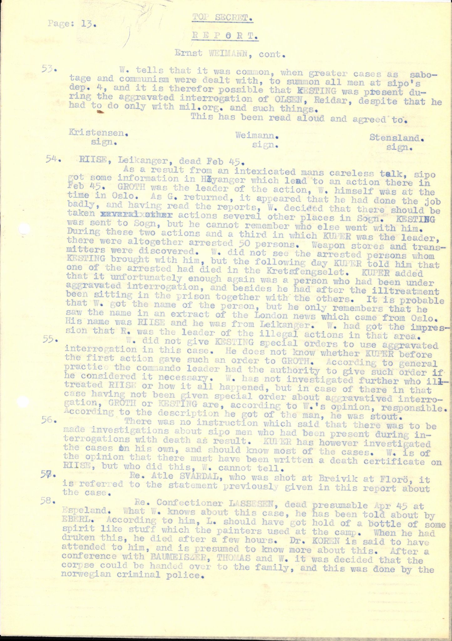 Forsvaret, Forsvarets overkommando II, AV/RA-RAFA-3915/D/Db/L0035: CI Questionaires. Tyske okkupasjonsstyrker i Norge. Tyskere., 1945-1946, p. 178