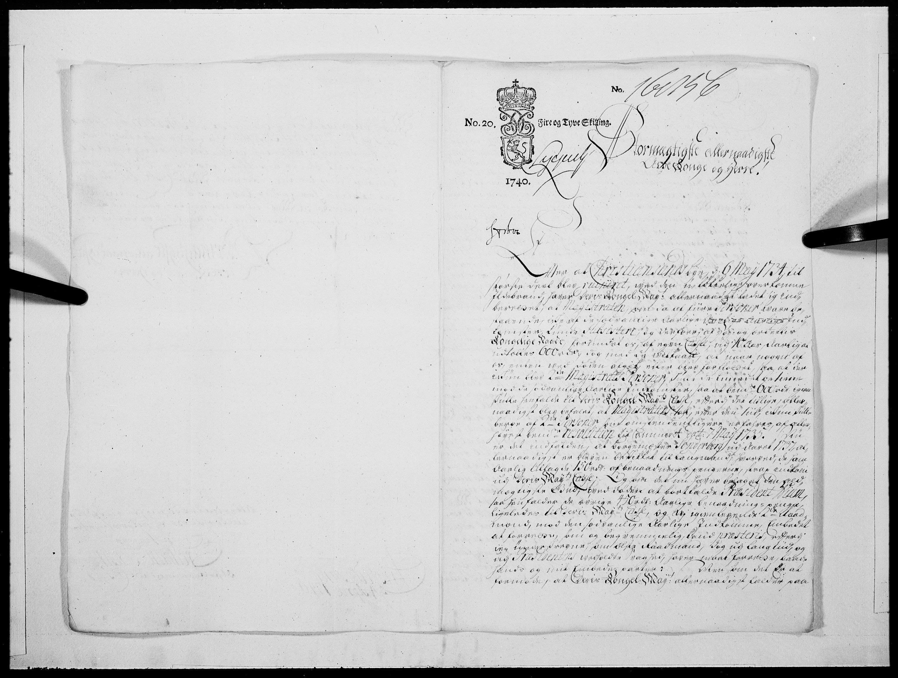 Danske Kanselli 1572-1799, AV/RA-EA-3023/F/Fc/Fcc/Fcca/L0131: Norske innlegg 1572-1799, 1740, p. 290