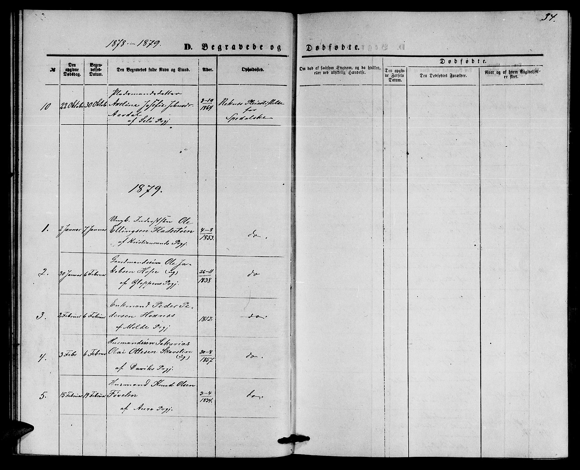 Ministerialprotokoller, klokkerbøker og fødselsregistre - Møre og Romsdal, SAT/A-1454/559/L0715: Parish register (copy) no. 559C01, 1869-1886, p. 34