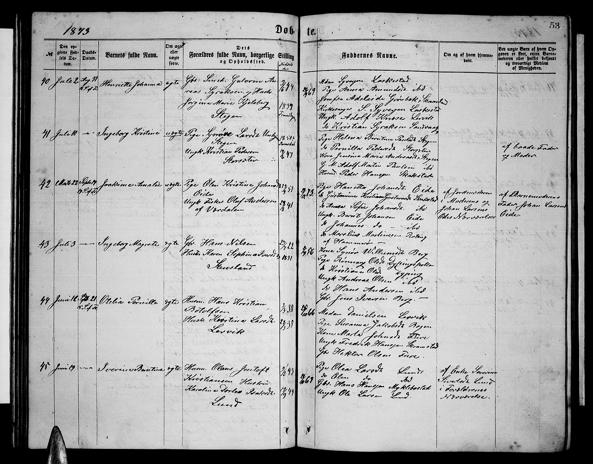 Ministerialprotokoller, klokkerbøker og fødselsregistre - Nordland, AV/SAT-A-1459/855/L0815: Parish register (copy) no. 855C04, 1865-1878, p. 53