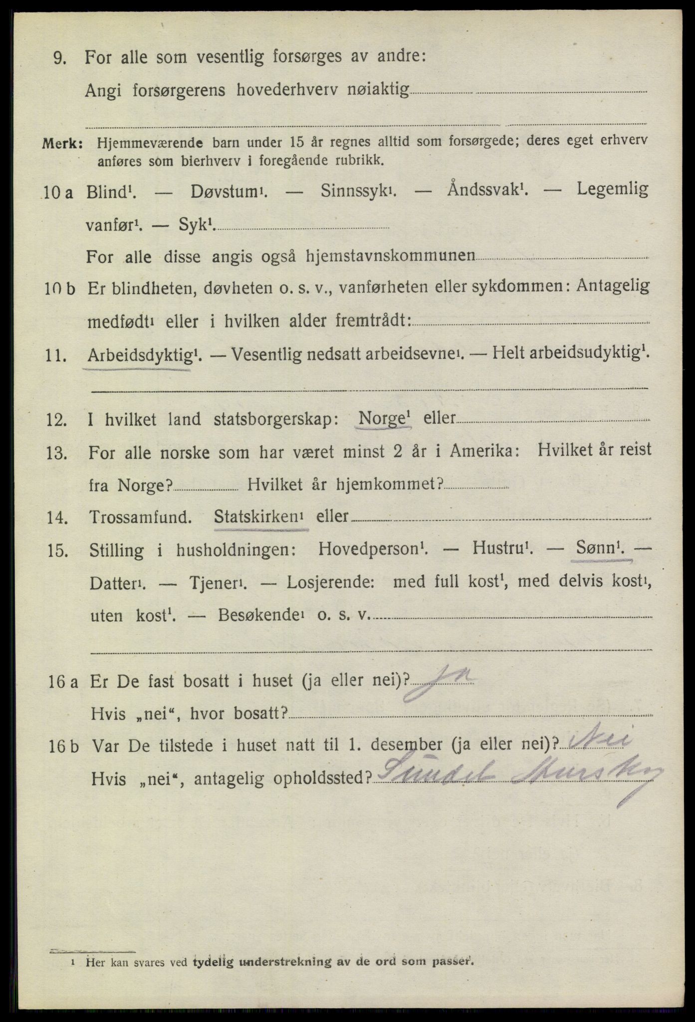 SAO, 1920 census for Aurskog, 1920, p. 2181