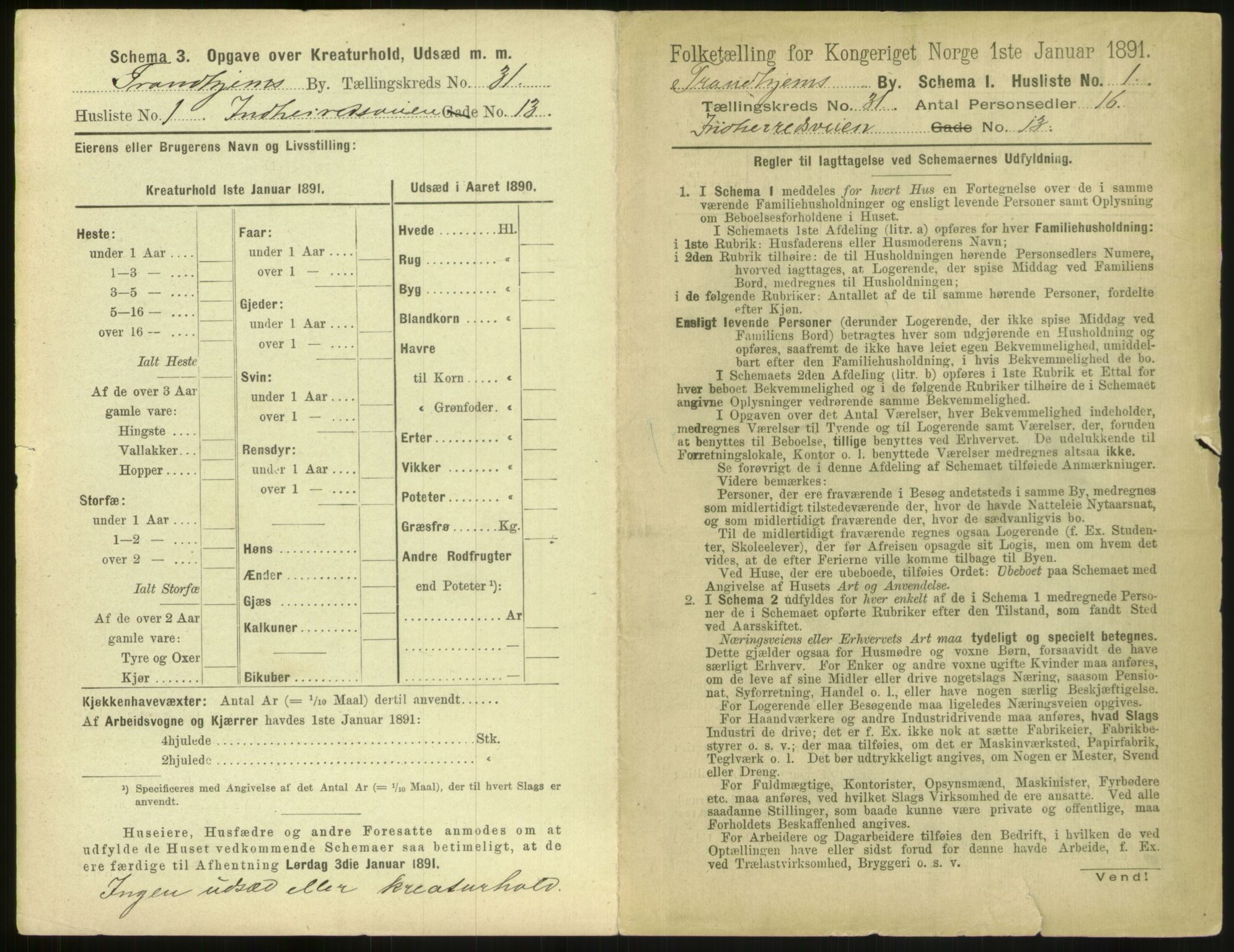 RA, 1891 census for 1601 Trondheim, 1891, p. 2312