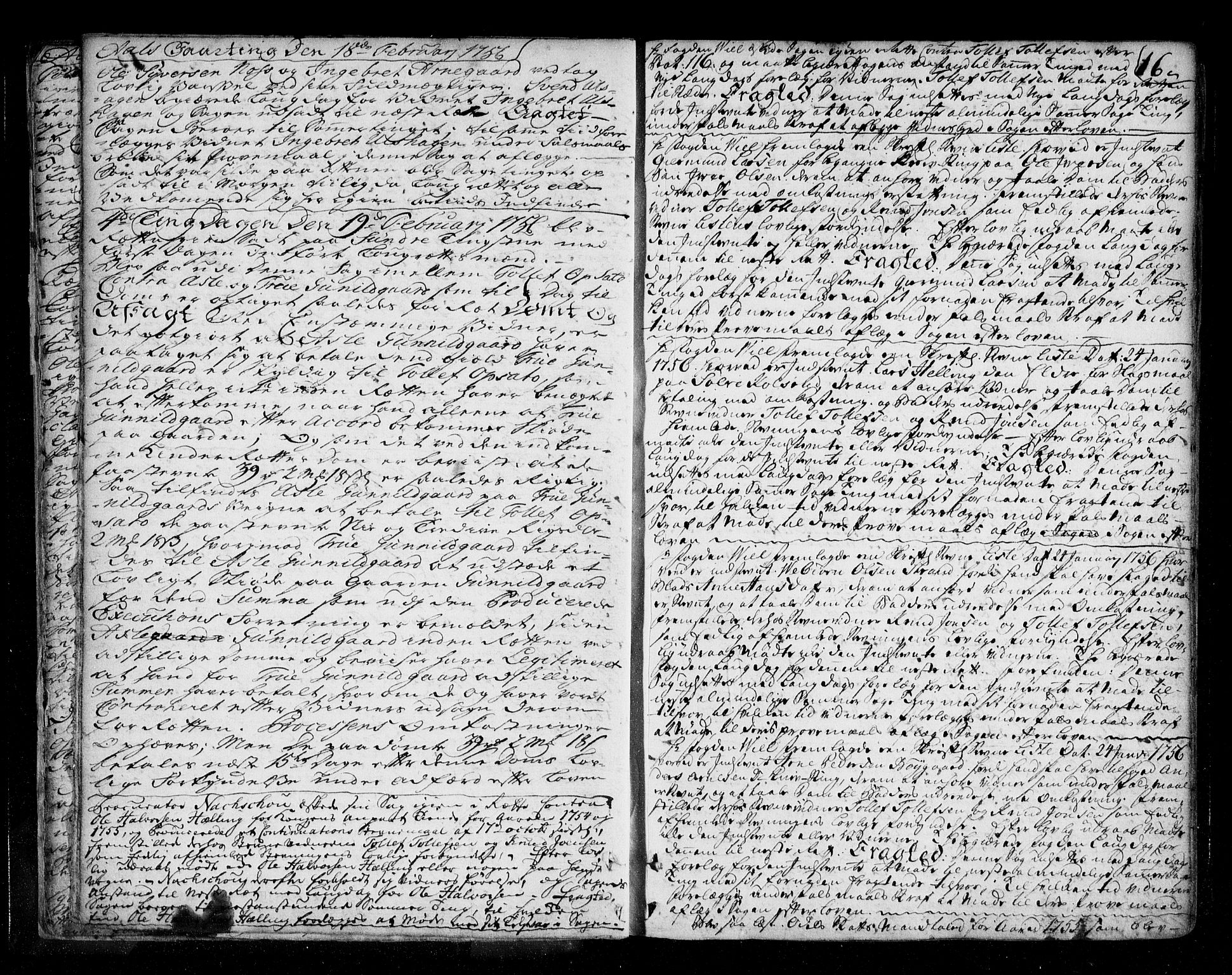 Ringerike og Hallingdal sorenskriveri, AV/SAKO-A-81/F/Fa/Fad/L0005: Tingbok - Hallingdal, 1756-1764, p. 16
