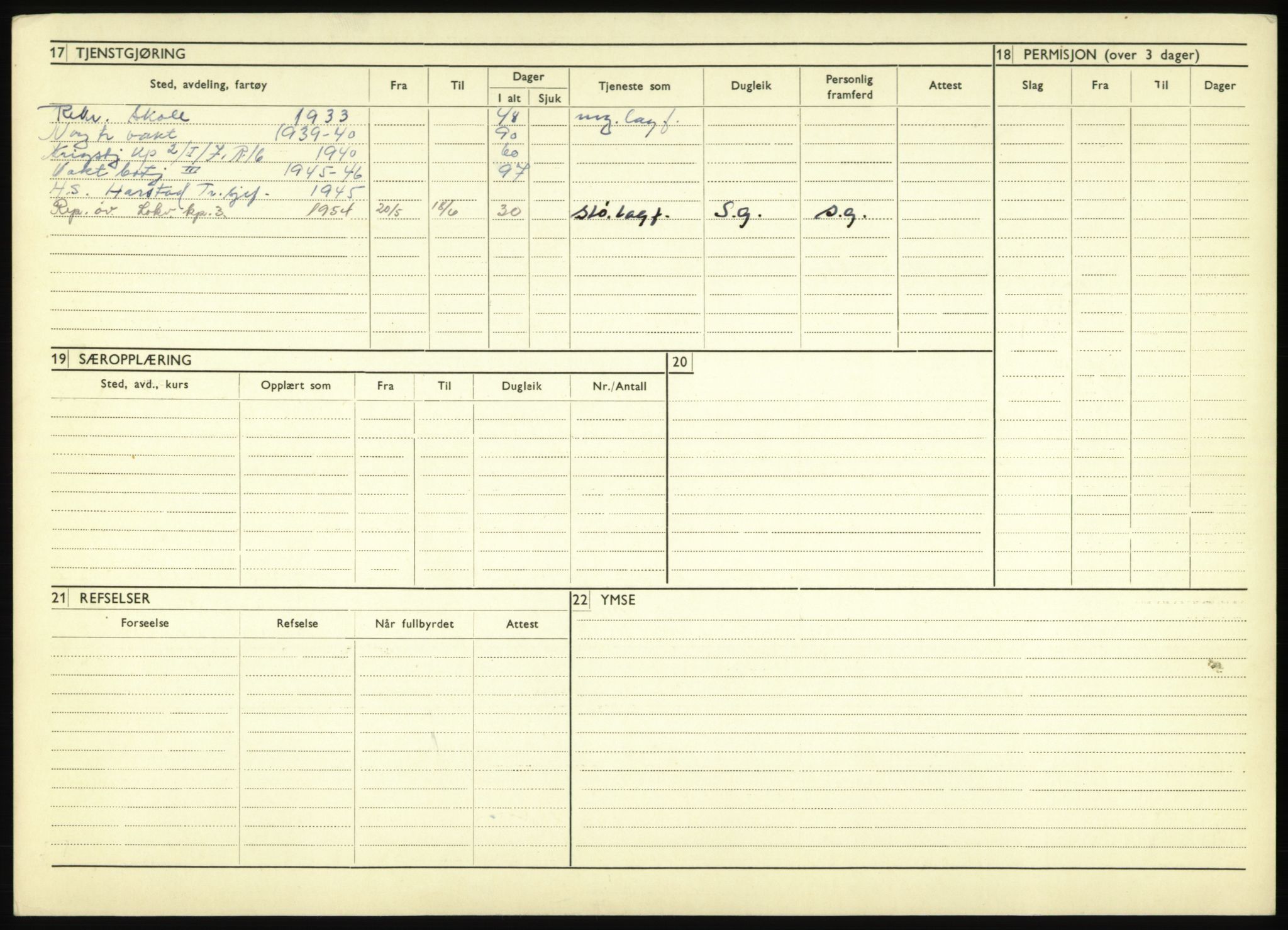 Forsvaret, Troms infanteriregiment nr. 16, AV/RA-RAFA-3146/P/Pa/L0017: Rulleblad for regimentets menige mannskaper, årsklasse 1933, 1933, p. 574