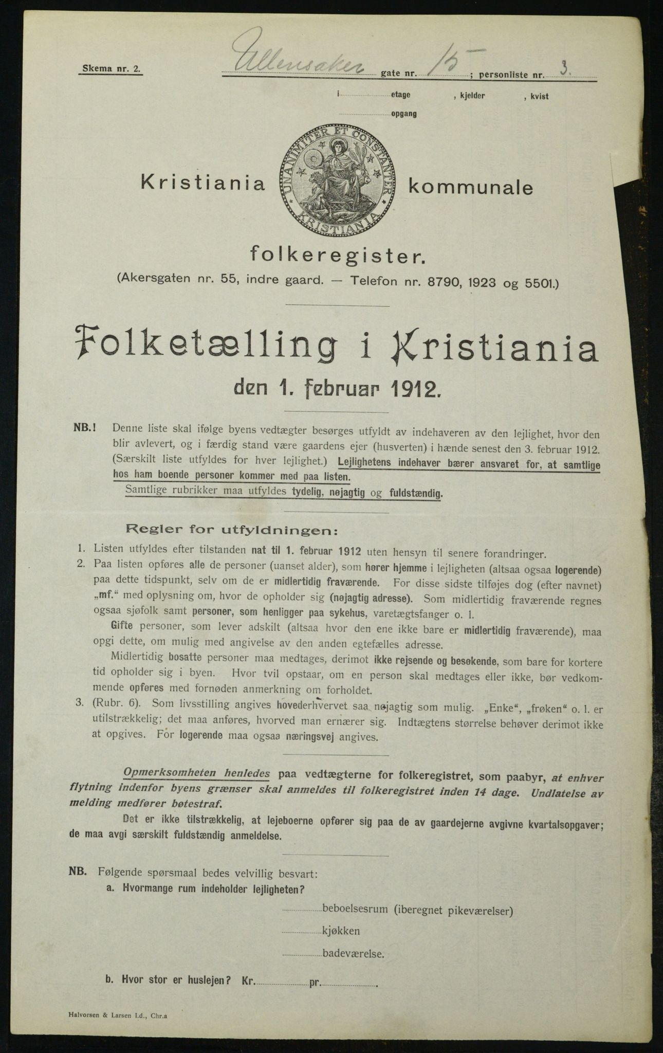 OBA, Municipal Census 1912 for Kristiania, 1912, p. 118832