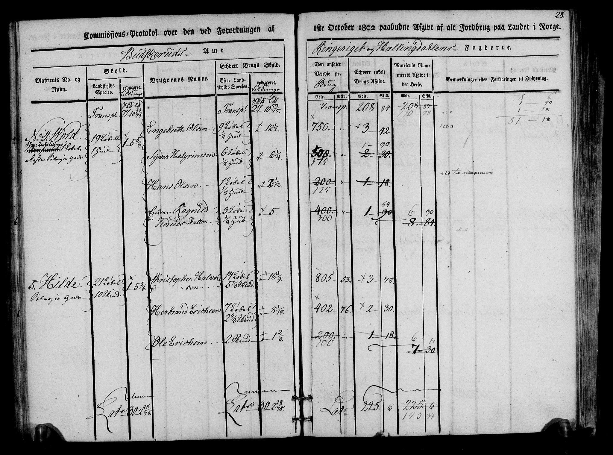 Rentekammeret inntil 1814, Realistisk ordnet avdeling, RA/EA-4070/N/Ne/Nea/L0047: Ringerike og Hallingdal fogderi. Kommisjonsprotokoll for Nes prestegjeld, 1803, p. 30