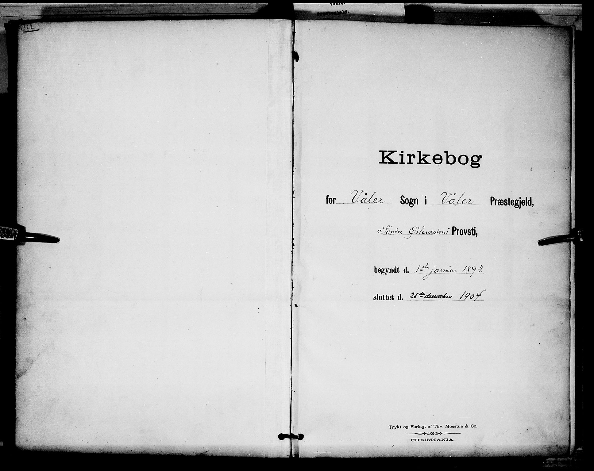 Våler prestekontor, Hedmark, SAH/PREST-040/H/Ha/Hab/L0001: Parish register (copy) no. 1, 1894-1904
