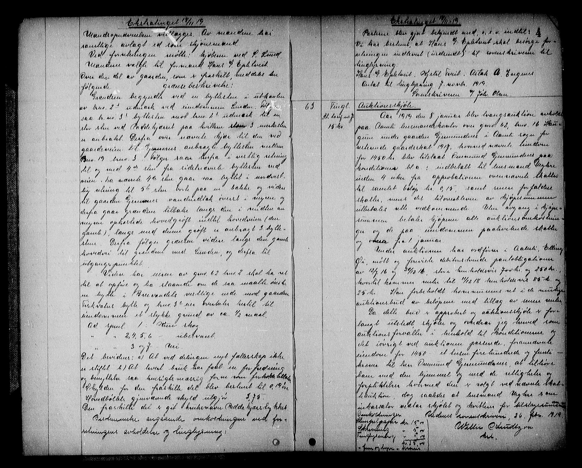 Nedenes sorenskriveri, AV/SAK-1221-0006/G/Gb/Gba/L0027: Mortgage book no. 24a, 1919-1920, p. 4