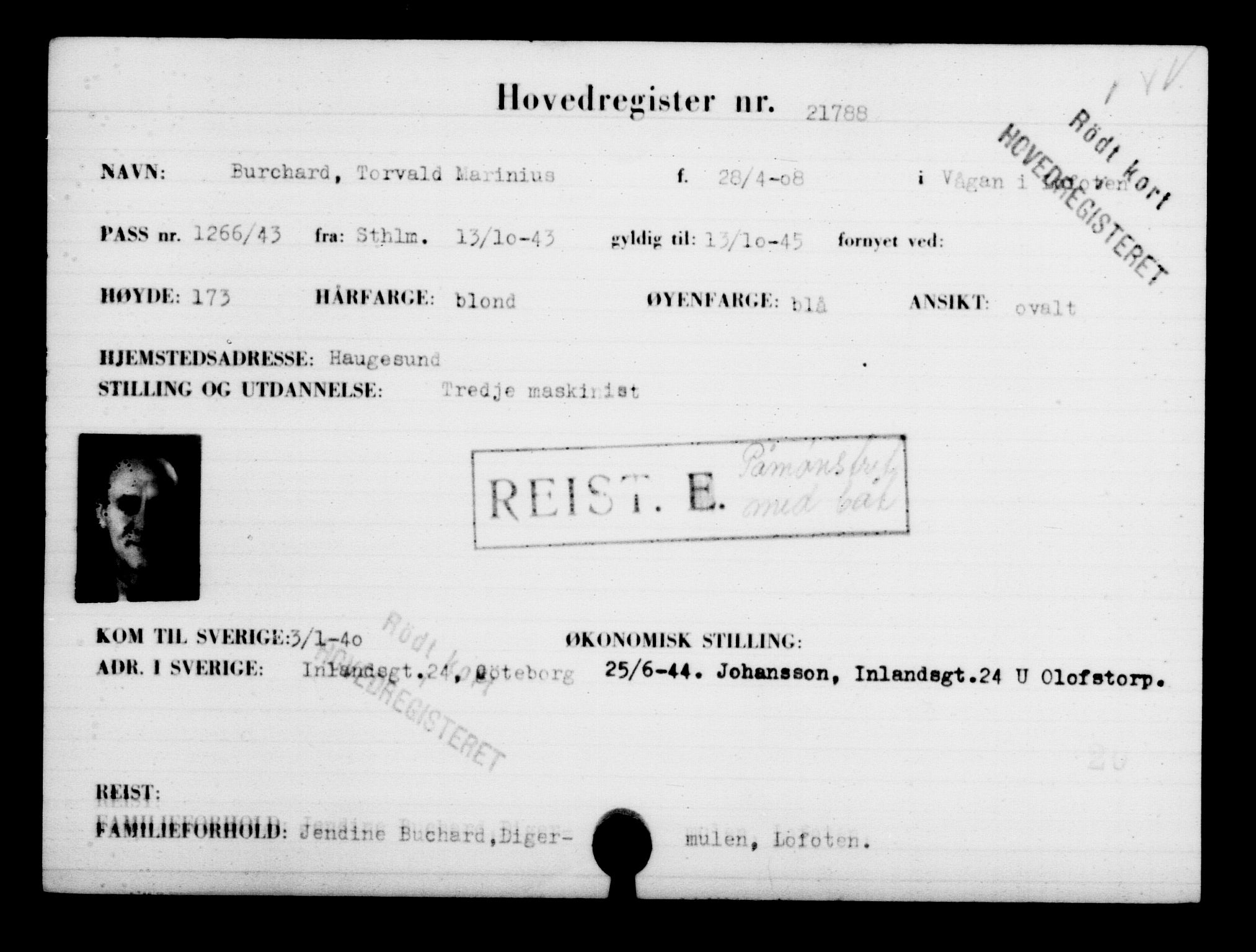 Den Kgl. Norske Legasjons Flyktningskontor, AV/RA-S-6753/V/Va/L0009: Kjesäterkartoteket.  Flyktningenr. 18502-22048, 1940-1945, p. 2814