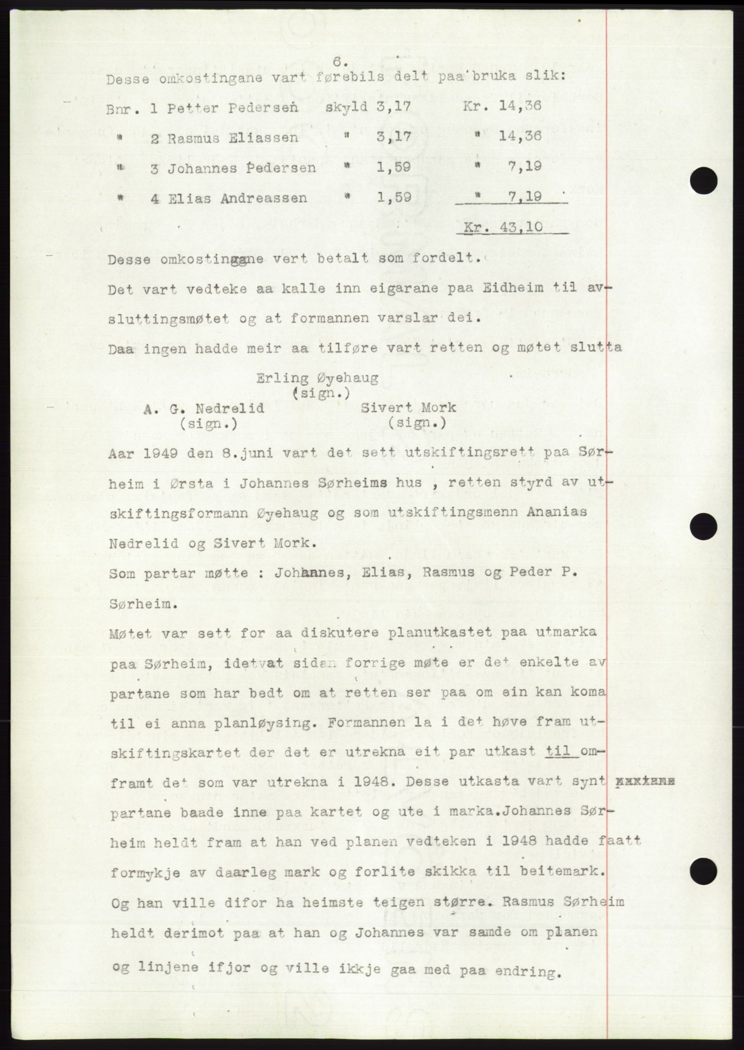 Søre Sunnmøre sorenskriveri, AV/SAT-A-4122/1/2/2C/L0086: Mortgage book no. 12A, 1949-1950, Diary no: : 102/1950