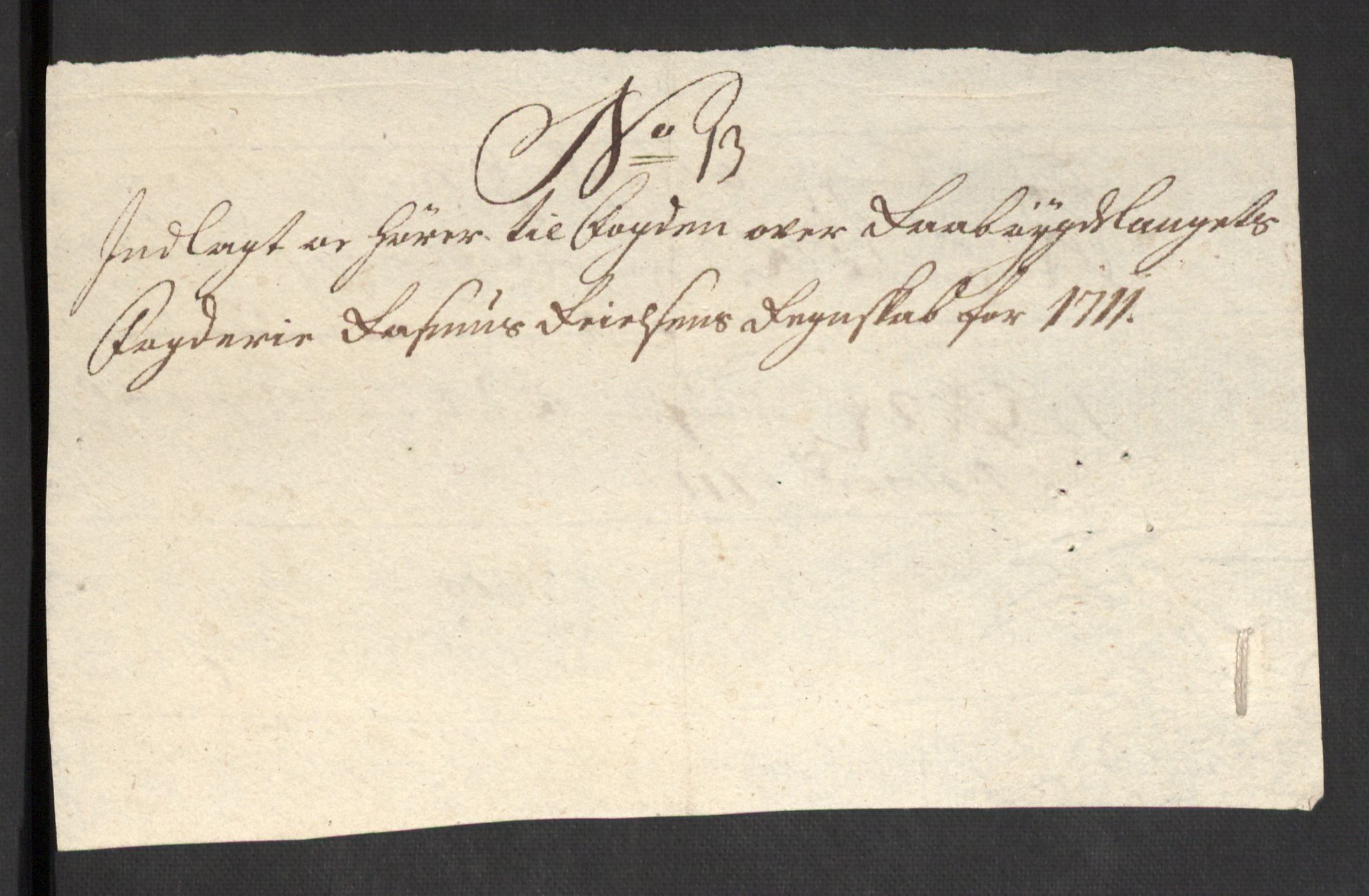 Rentekammeret inntil 1814, Reviderte regnskaper, Fogderegnskap, RA/EA-4092/R40/L2449: Fogderegnskap Råbyggelag, 1709-1711, p. 311