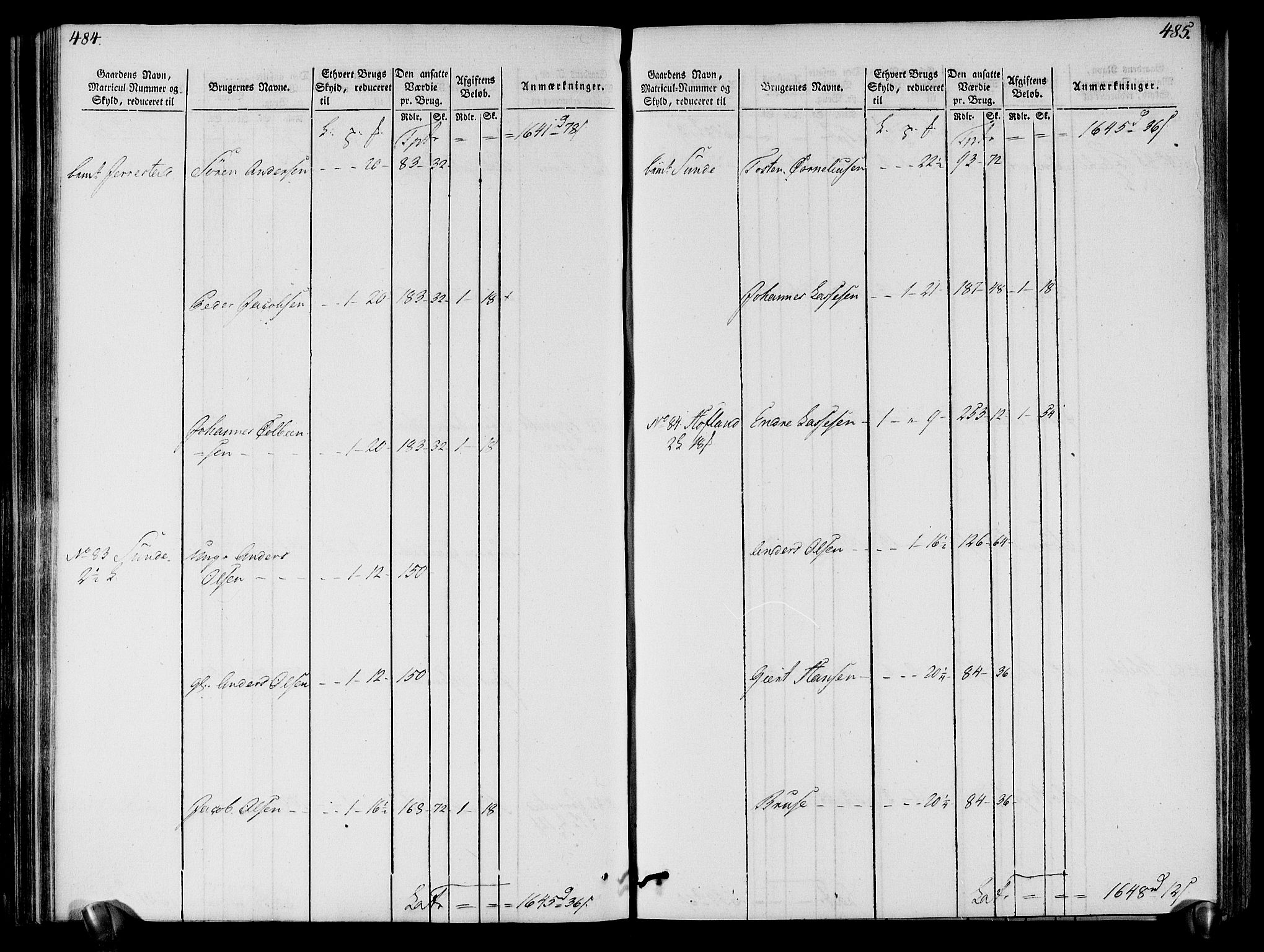 Rentekammeret inntil 1814, Realistisk ordnet avdeling, AV/RA-EA-4070/N/Ne/Nea/L0121: Sunn- og Nordfjord fogderi. Oppebørselsregister, 1803-1804, p. 246