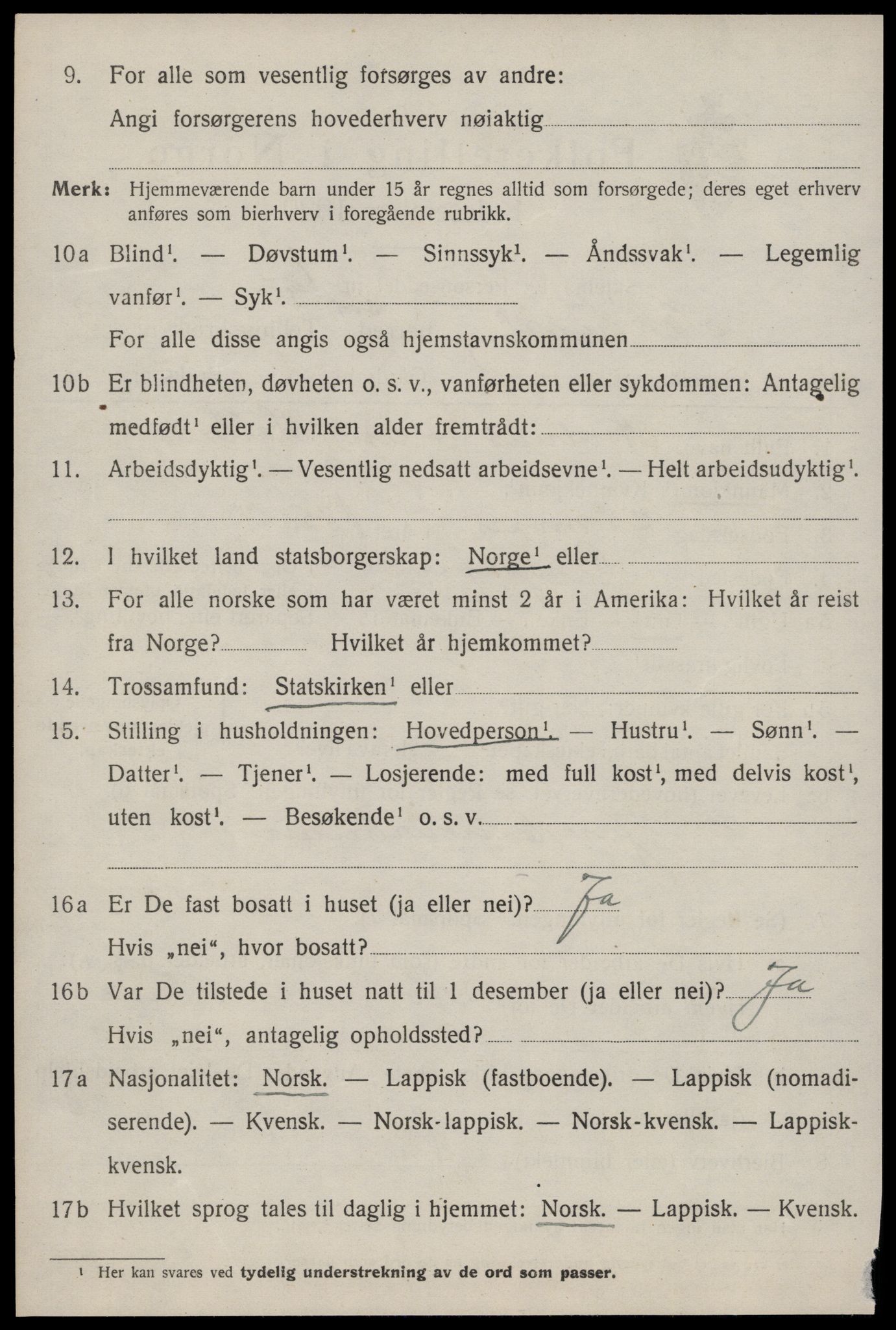 SAT, 1920 census for Soknedal, 1920, p. 1863