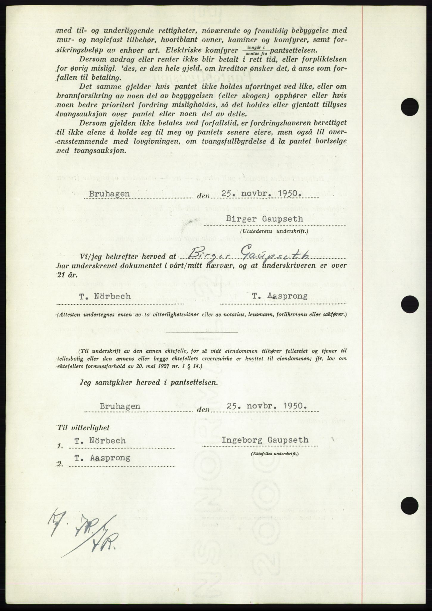 Nordmøre sorenskriveri, AV/SAT-A-4132/1/2/2Ca: Mortgage book no. B106, 1950-1950, Diary no: : 3826/1950