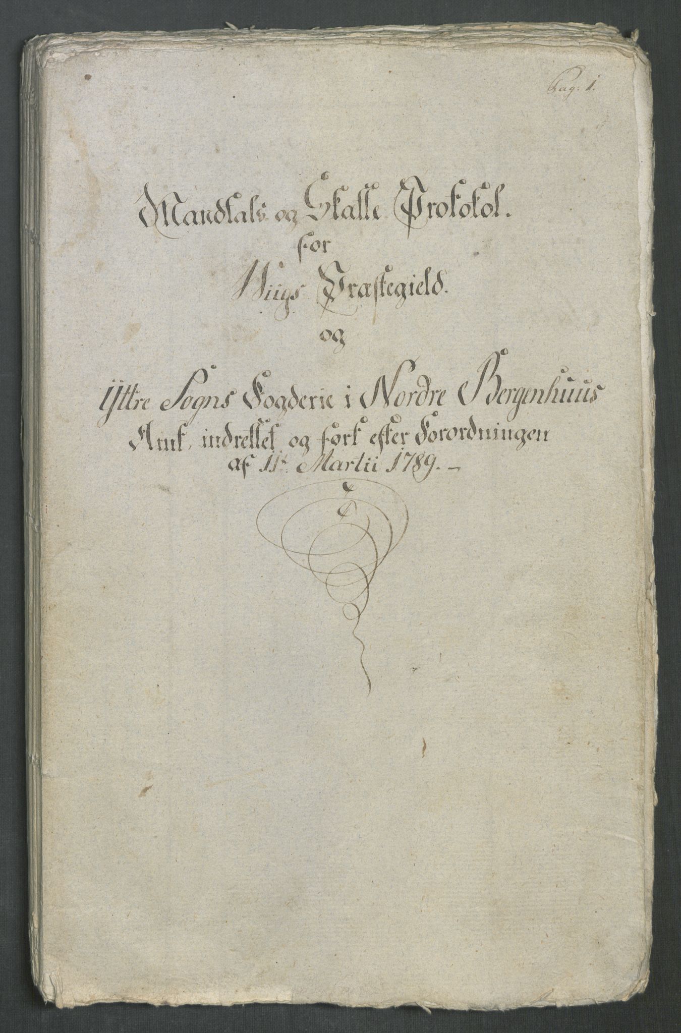 Rentekammeret inntil 1814, Reviderte regnskaper, Mindre regnskaper, AV/RA-EA-4068/Rf/Rfe/L0057: Ytre og Indre Sogn fogderi, 1789, p. 3