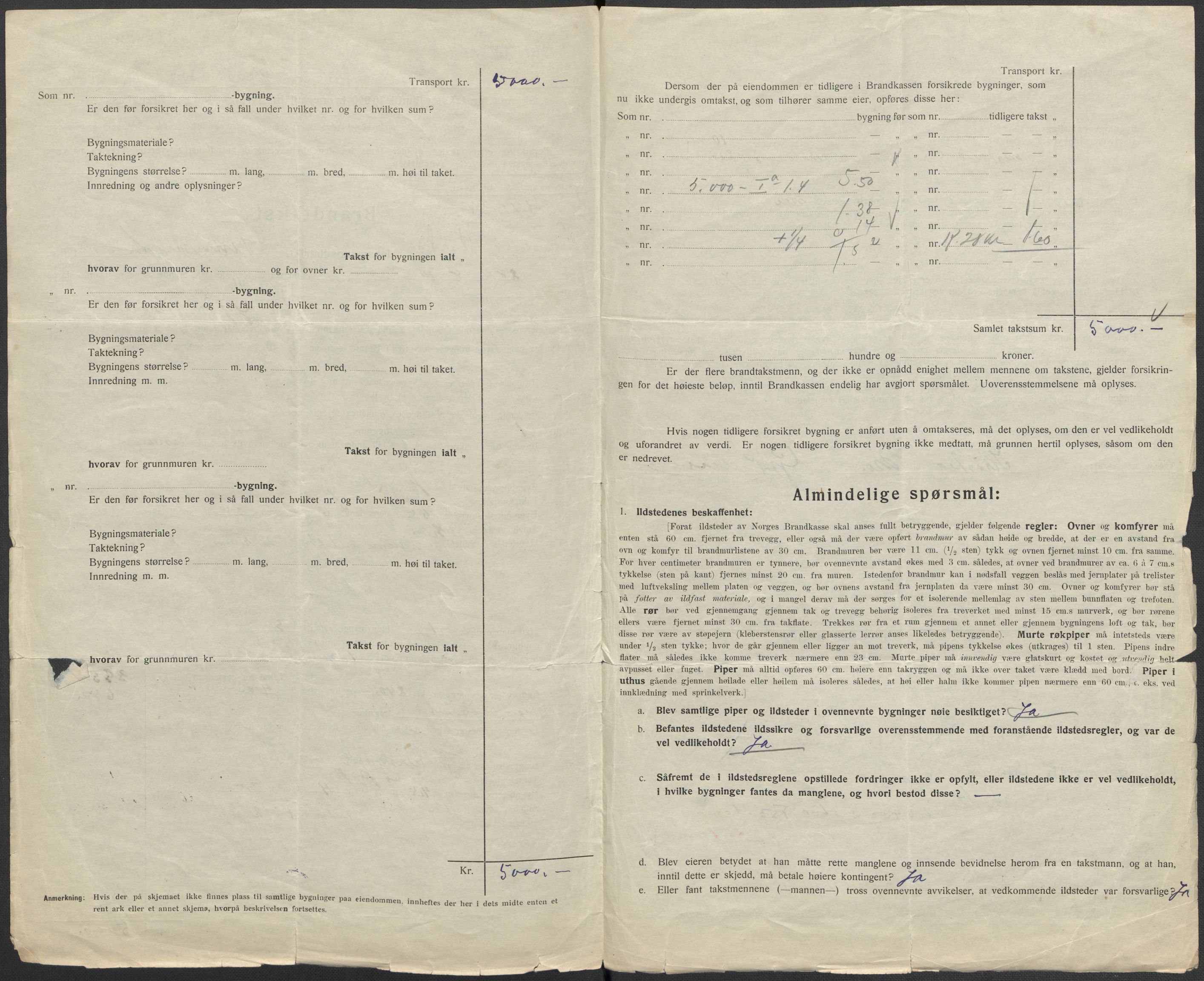 Norges Brannkasse, AV/RA-S-1549/E/Eu/L0018: Branntakster for Vardø by, 1884-1955, p. 278