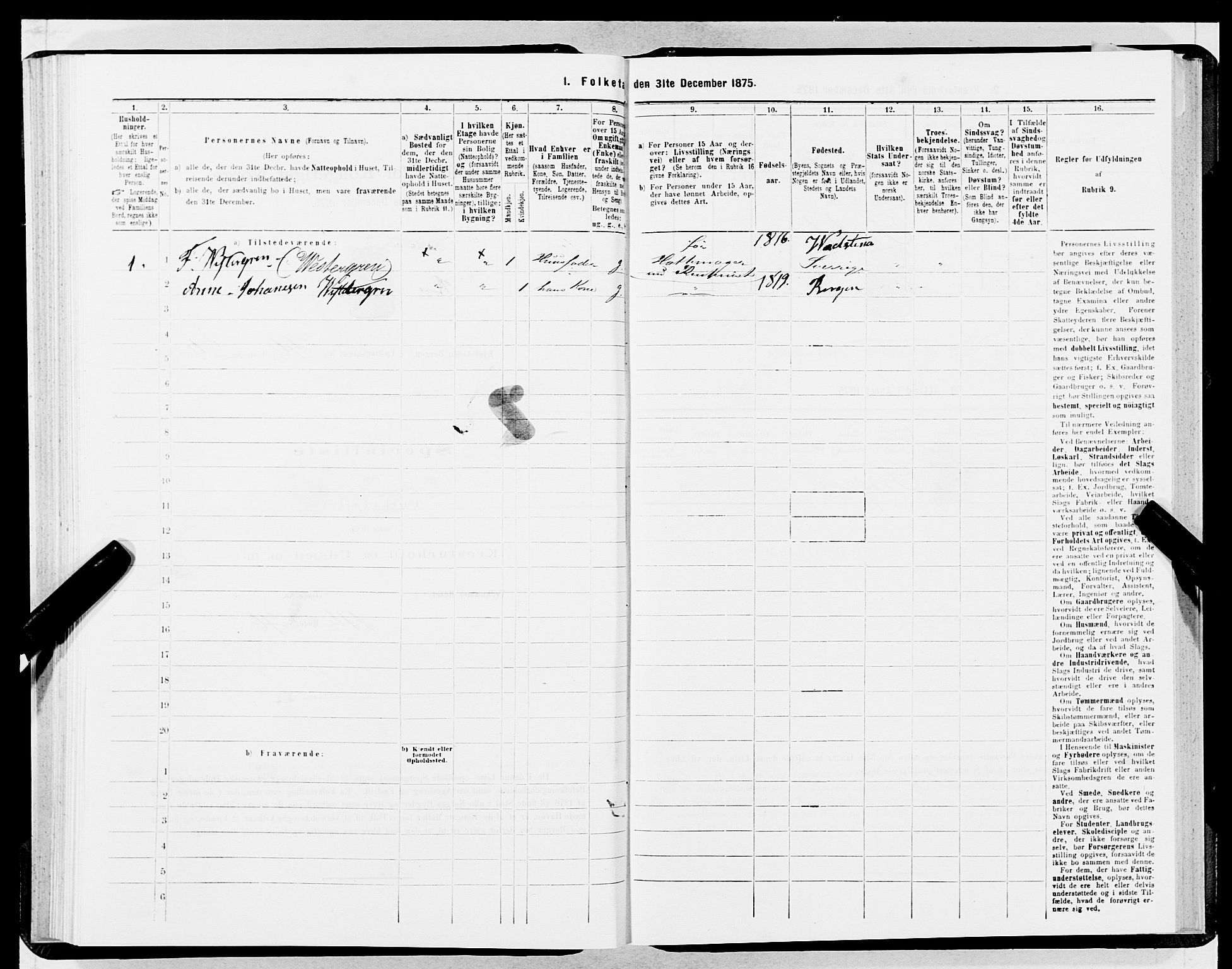 SAB, 1875 census for 1301 Bergen, 1875, p. 2432