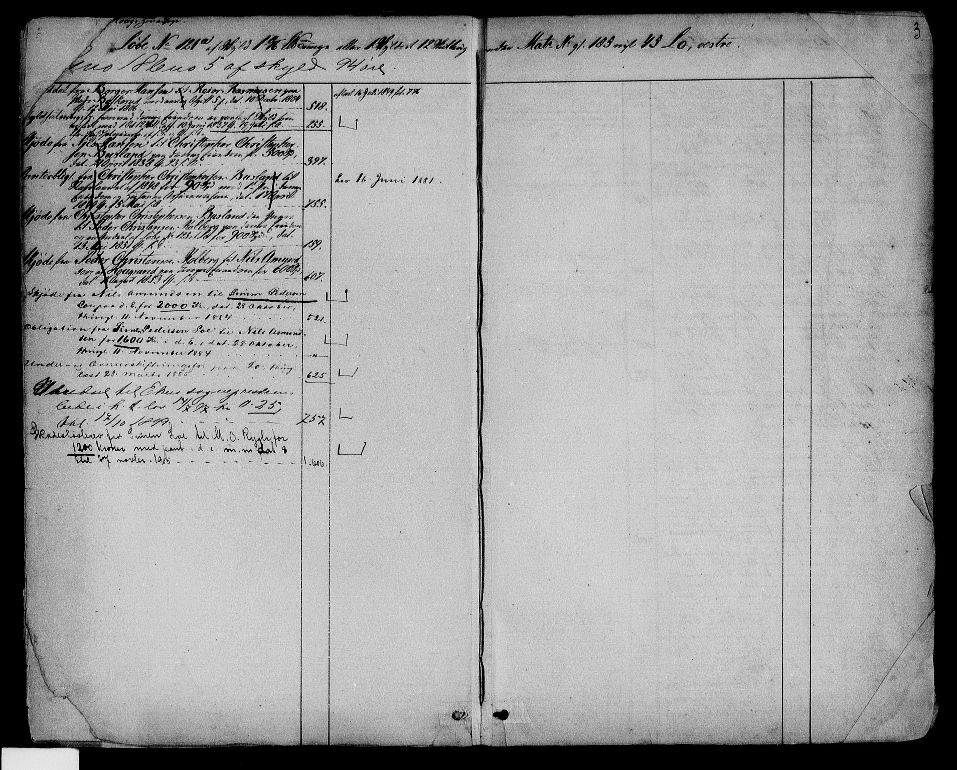 Eiker, Modum og Sigdal sorenskriveri, AV/SAKO-A-123/G/Gb/Gbc/L0003: Mortgage register no. III 3, p. 3