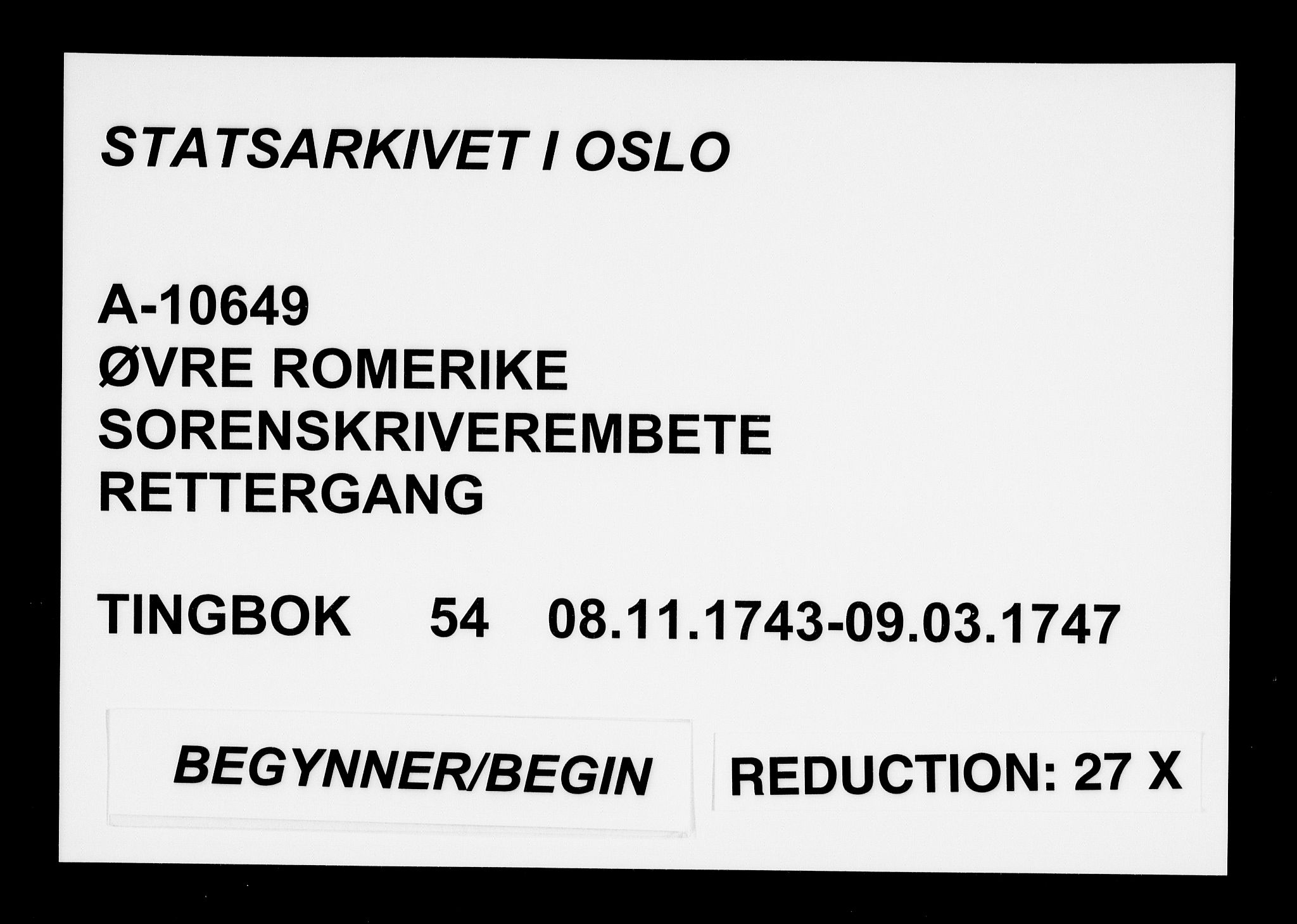 Øvre Romerike sorenskriveri, AV/SAO-A-10649/F/Fb/L0054: Tingbok 54, 1743-1747