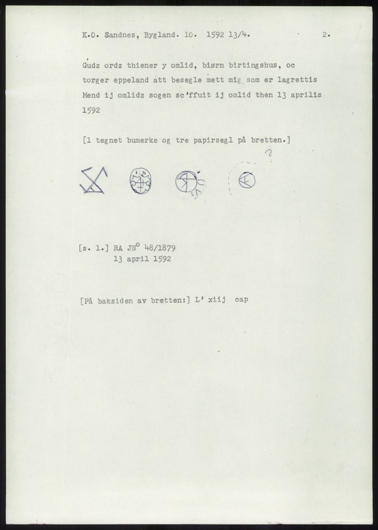 Samlinger til kildeutgivelse, Diplomavskriftsamlingen, AV/RA-EA-4053/H/Ha, p. 1884