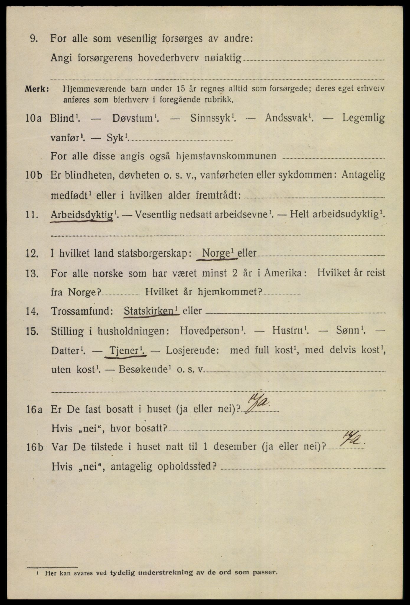 SAKO, 1920 census for Kongsberg, 1920, p. 6753