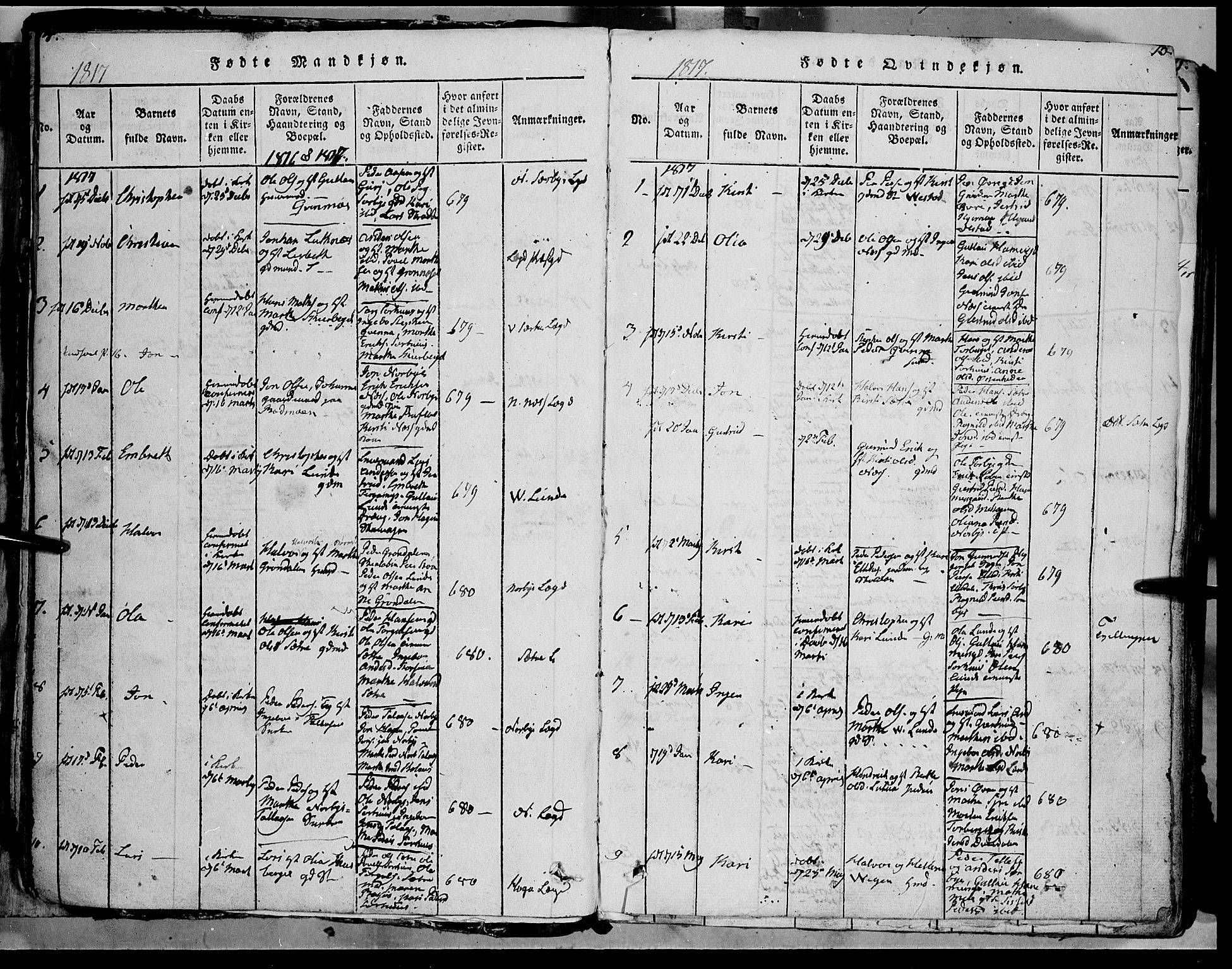 Trysil prestekontor, SAH/PREST-046/H/Ha/Haa/L0003: Parish register (official) no. 3 /1, 1814-1841, p. 14-15