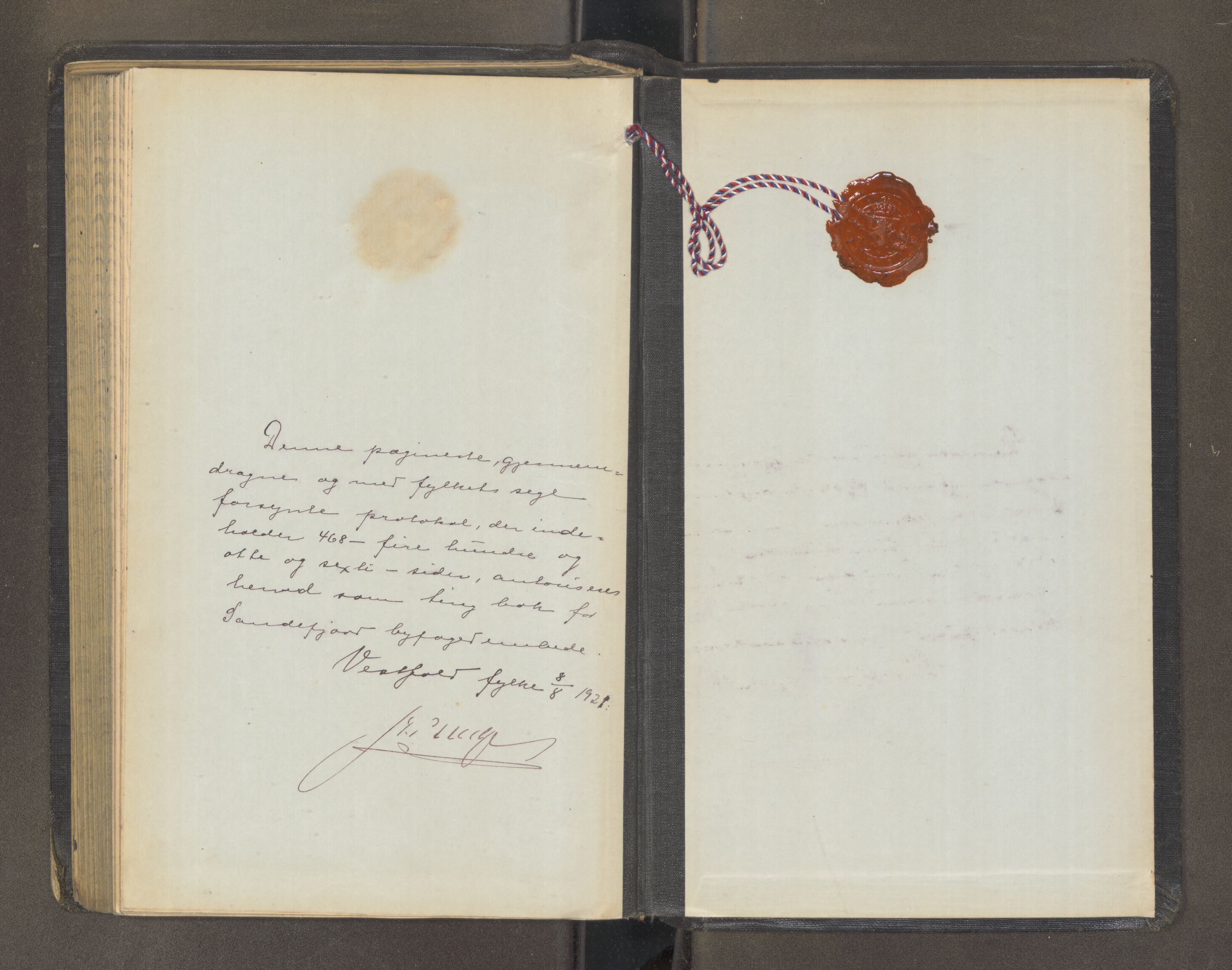 Sandefjord byfogd - 1, AV/SAKO-A-122/F/Fa/L0011: Tingbok, 1921-1923