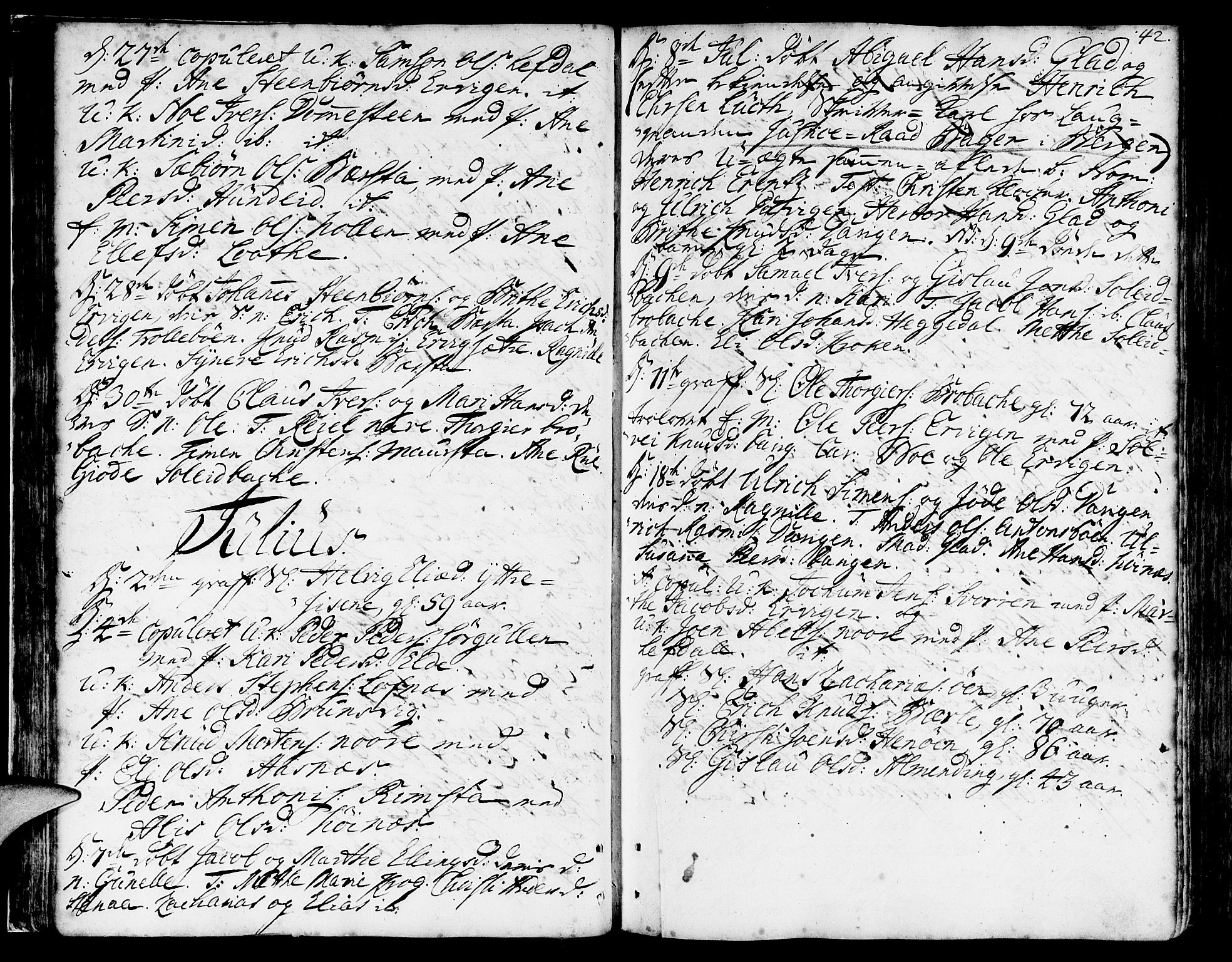 Davik sokneprestembete, AV/SAB-A-79701/H/Haa/Haaa/L0002: Parish register (official) no. A 2, 1742-1816, p. 42