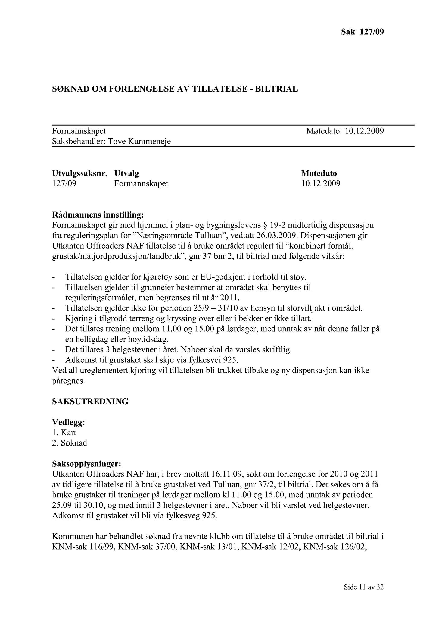 Klæbu Kommune, TRKO/KK/02-FS/L002: Formannsskapet - Møtedokumenter, 2009, p. 912