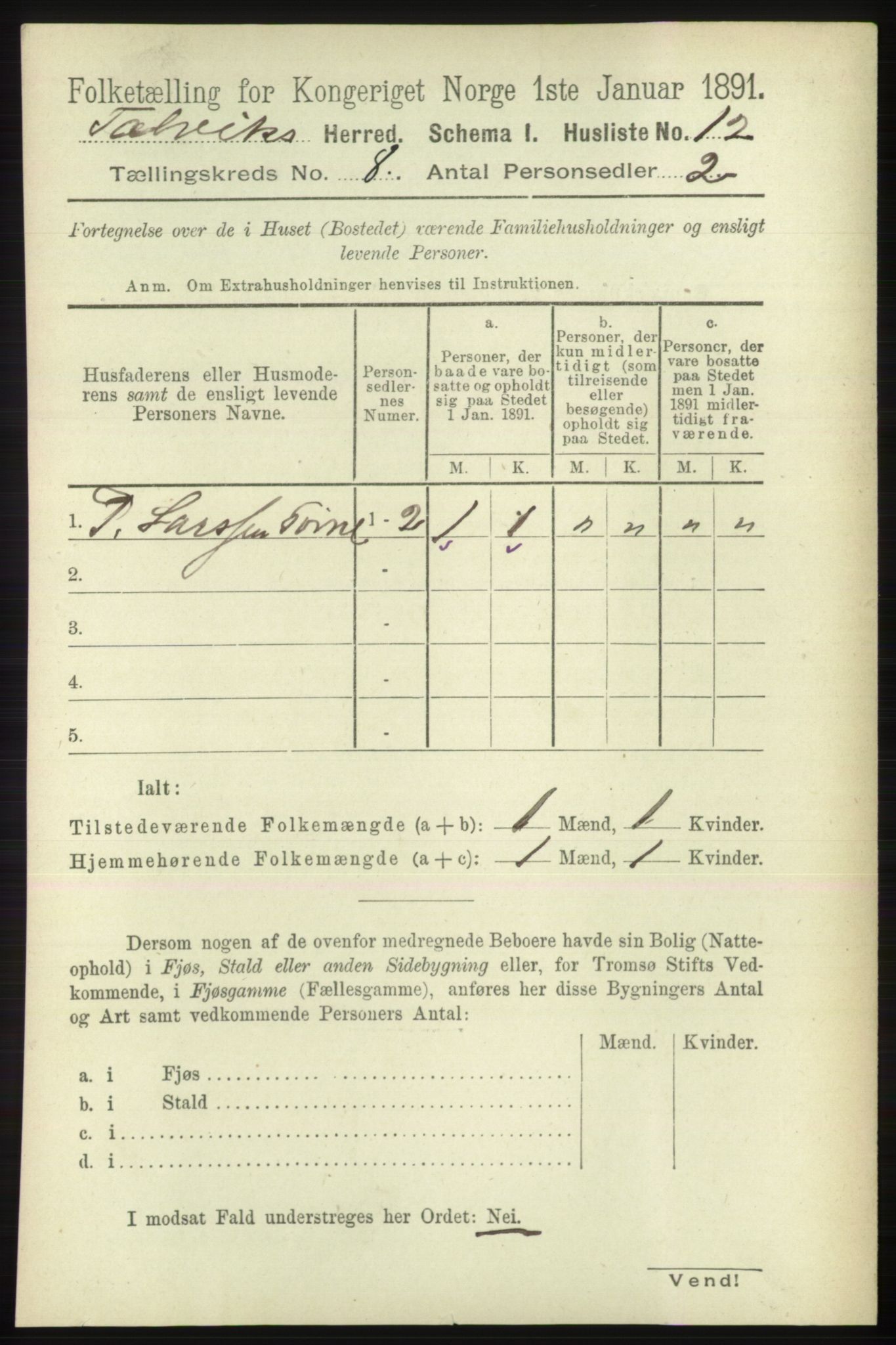 RA, 1891 census for 2013 Talvik, 1891, p. 2048