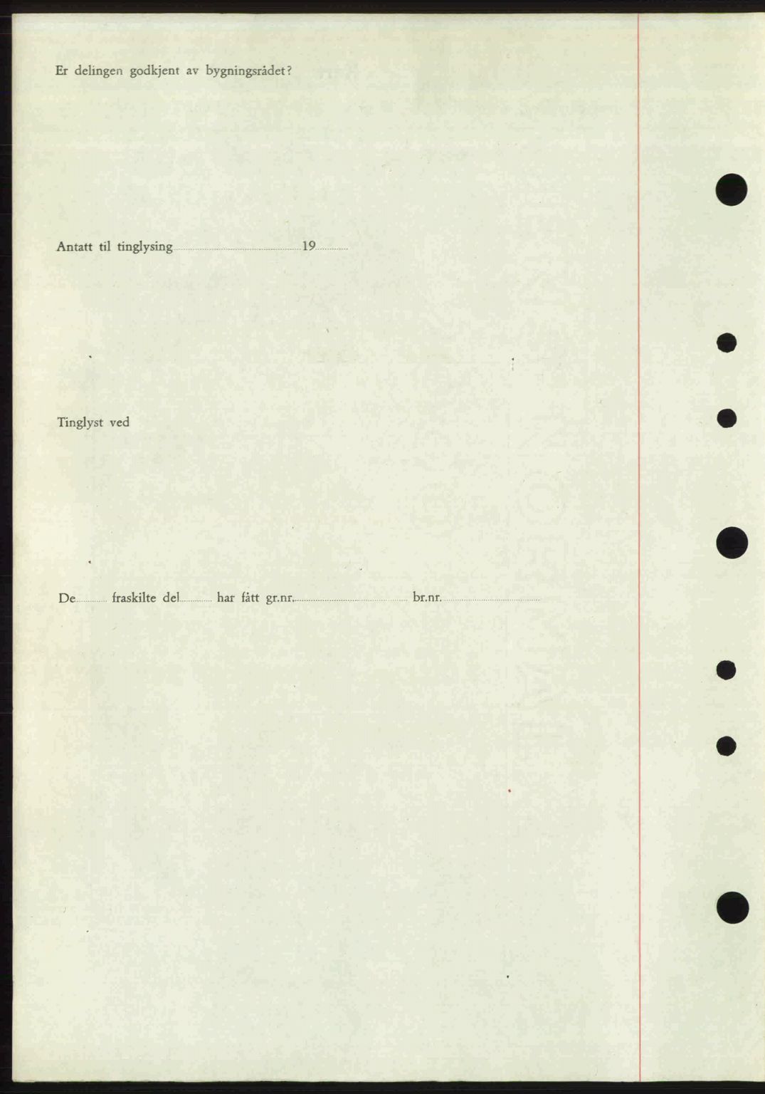 Nordre Sunnmøre sorenskriveri, AV/SAT-A-0006/1/2/2C/2Ca: Mortgage book no. A24, 1947-1947, Diary no: : 962/1947