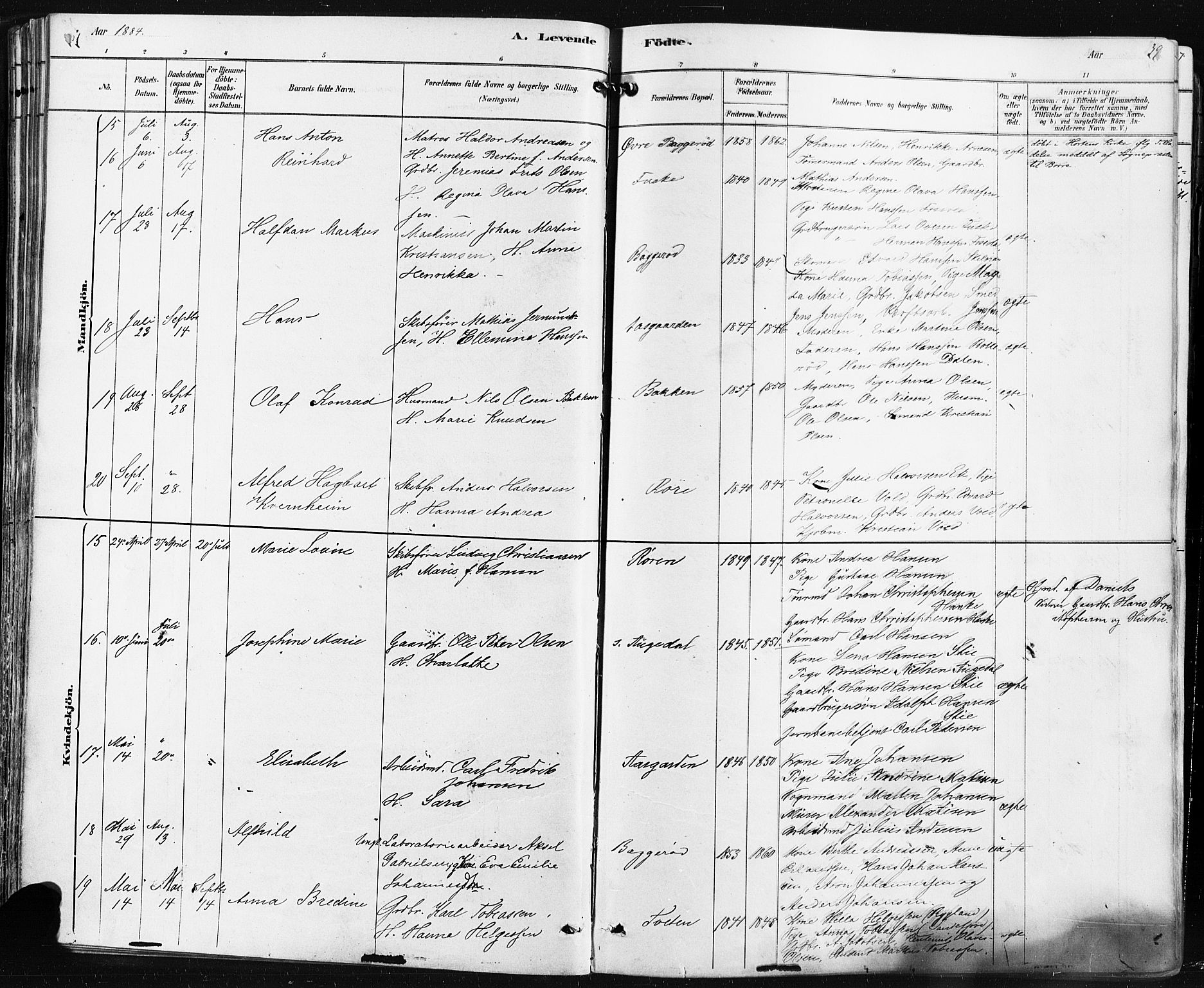 Borre kirkebøker, AV/SAKO-A-338/F/Fa/L0009: Parish register (official) no. I 9, 1878-1896, p. 39