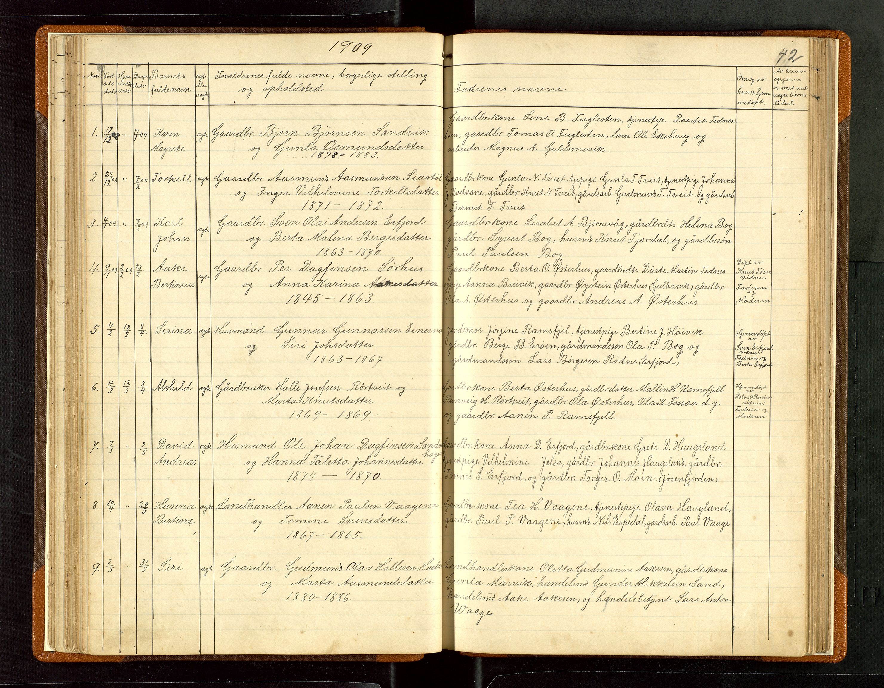 Jelsa sokneprestkontor, AV/SAST-A-101842/01/V: Parish register (copy) no. B 6, 1890-1949, p. 42
