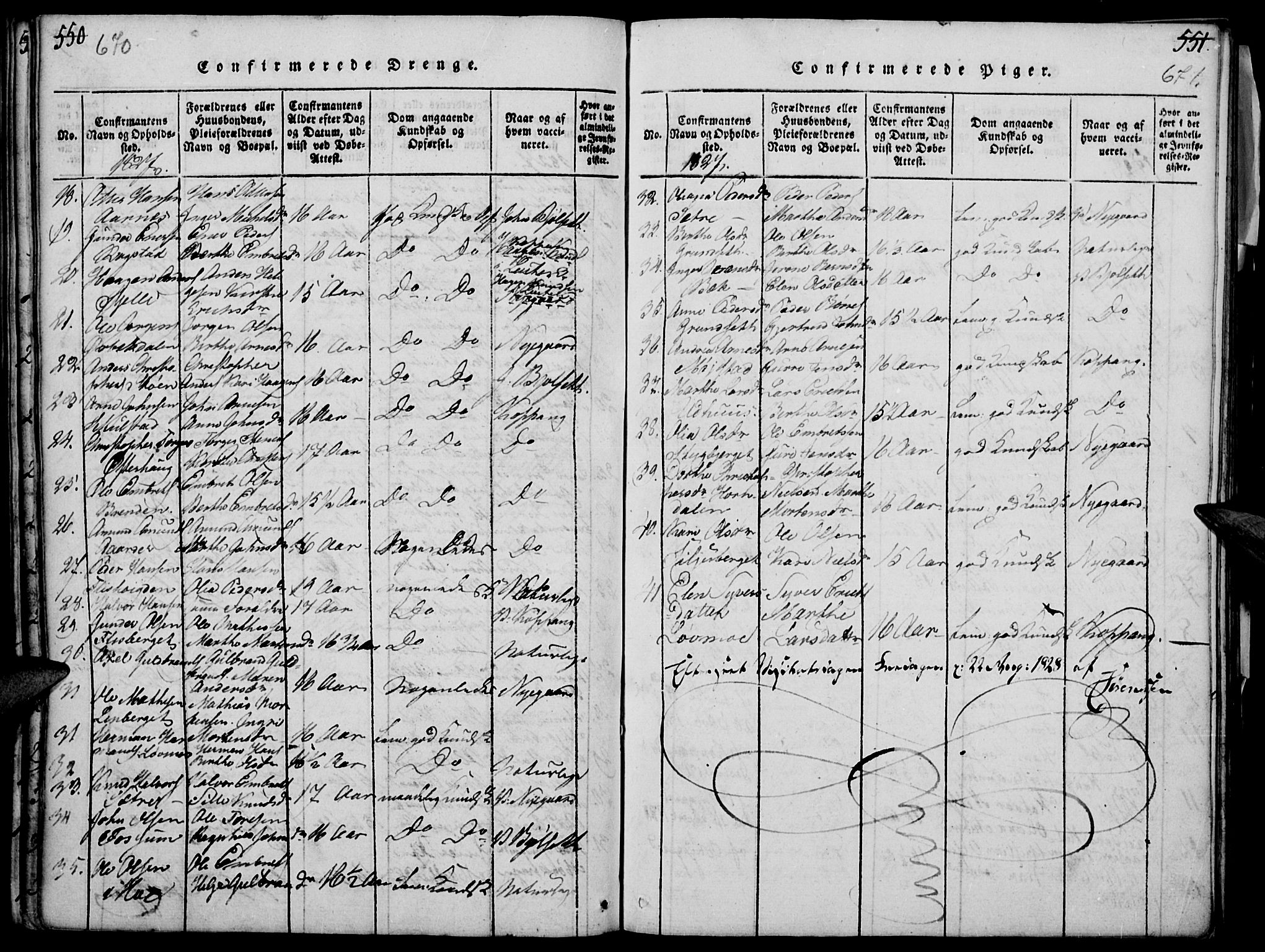 Elverum prestekontor, AV/SAH-PREST-044/H/Ha/Haa/L0007: Parish register (official) no. 7, 1815-1830, p. 670-671