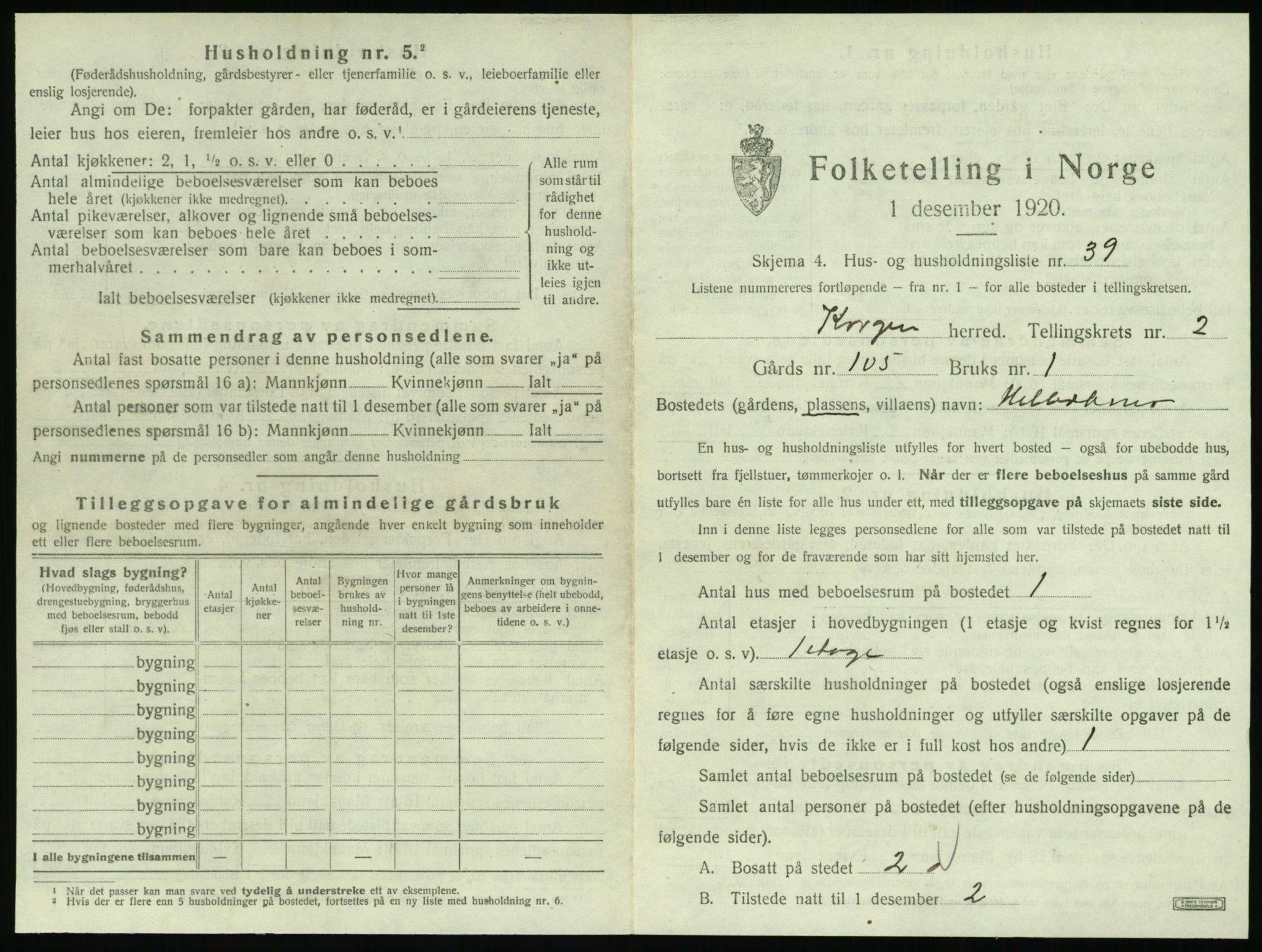 SAT, 1920 census for Korgen, 1920, p. 178