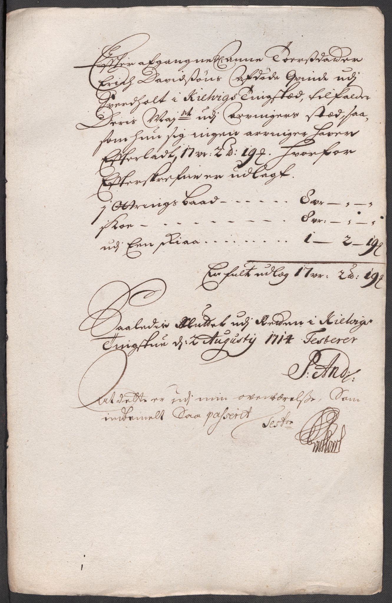 Rentekammeret inntil 1814, Reviderte regnskaper, Fogderegnskap, RA/EA-4092/R69/L4856: Fogderegnskap Finnmark/Vardøhus, 1713-1715, p. 307
