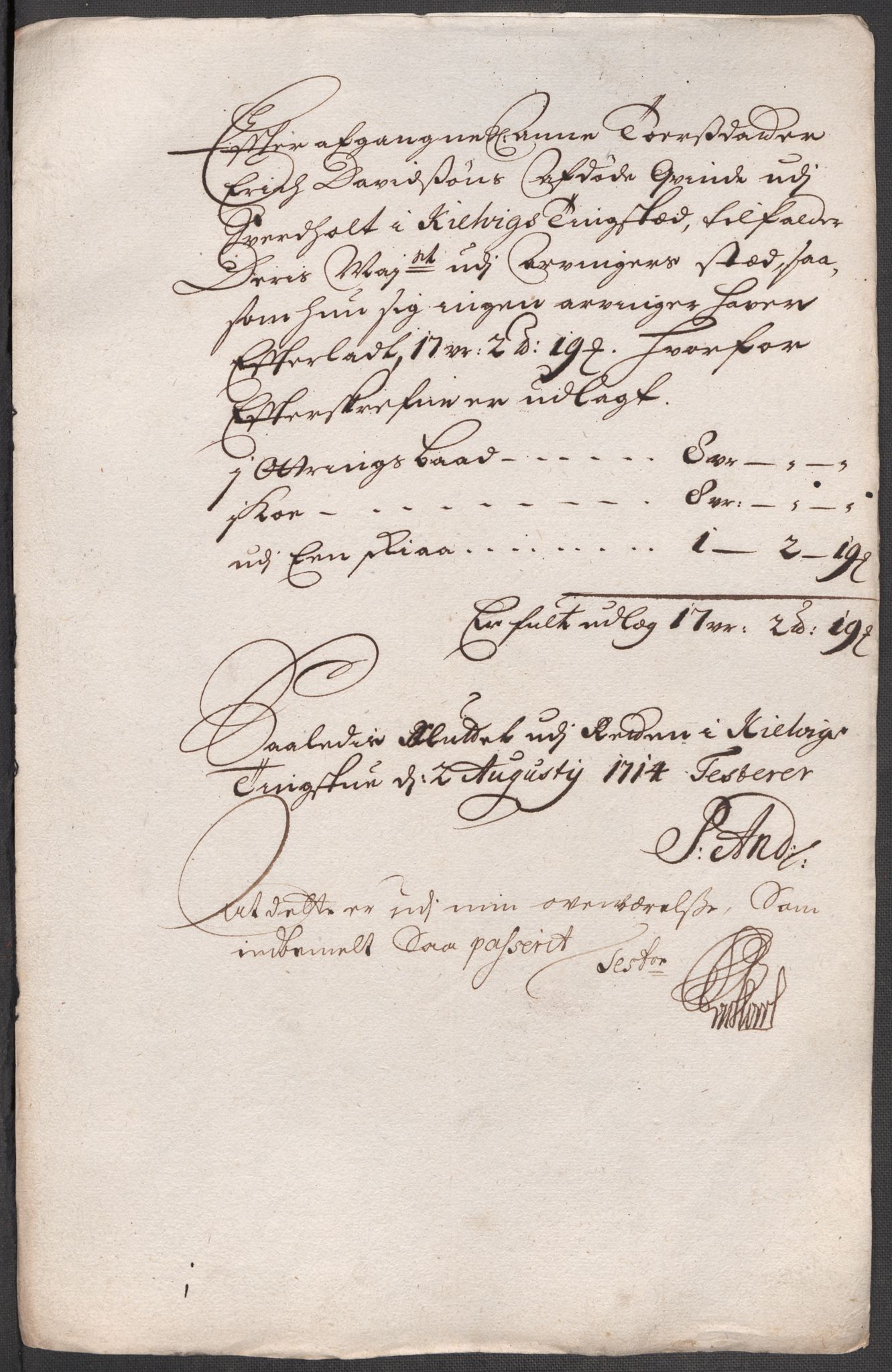 Rentekammeret inntil 1814, Reviderte regnskaper, Fogderegnskap, AV/RA-EA-4092/R69/L4856: Fogderegnskap Finnmark/Vardøhus, 1713-1715, p. 307