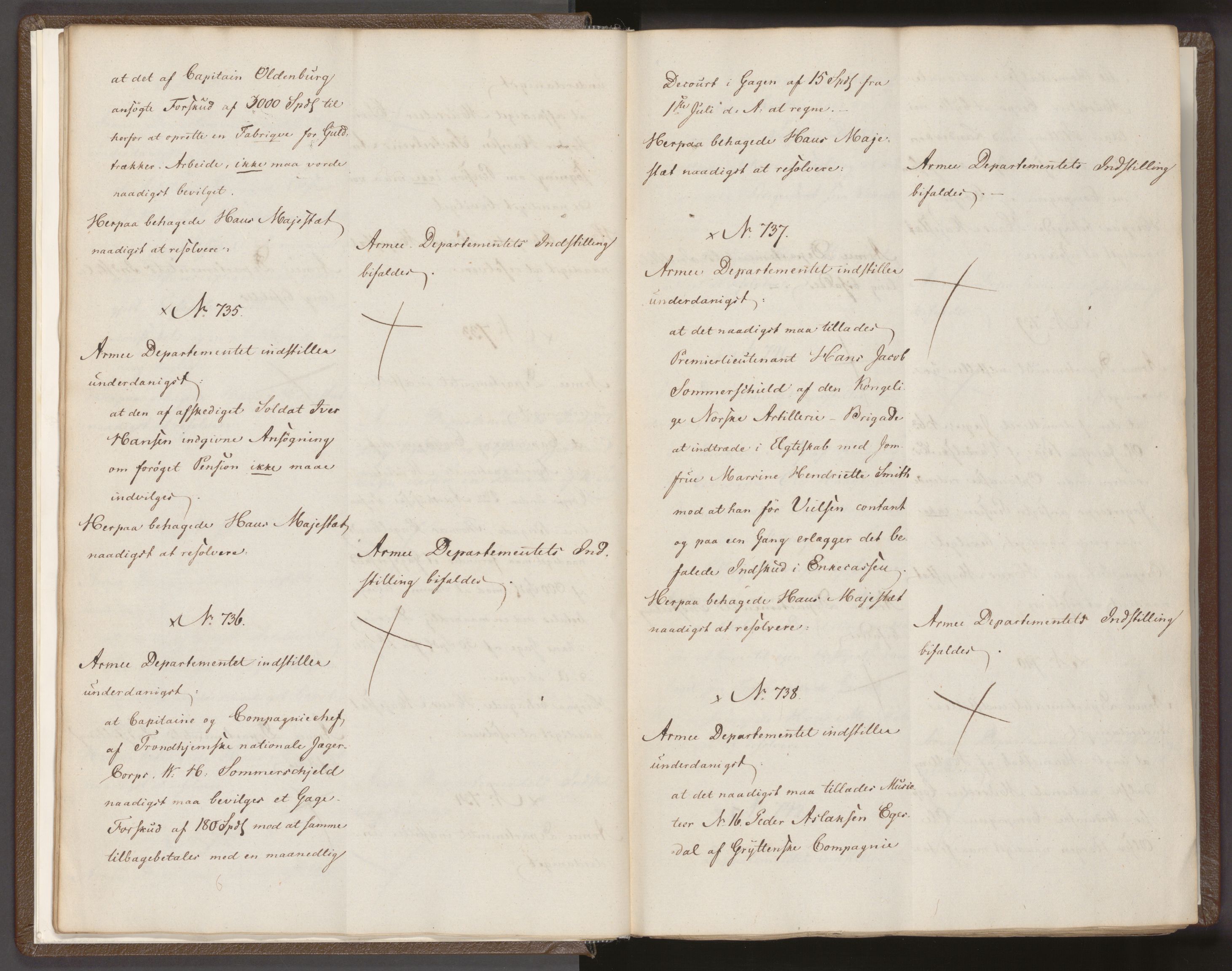 Statsrådssekretariatet, AV/RA-S-1001/A/Ab/L0027: Kgl. res. nr. 705-1372, 2. halvår, 1828