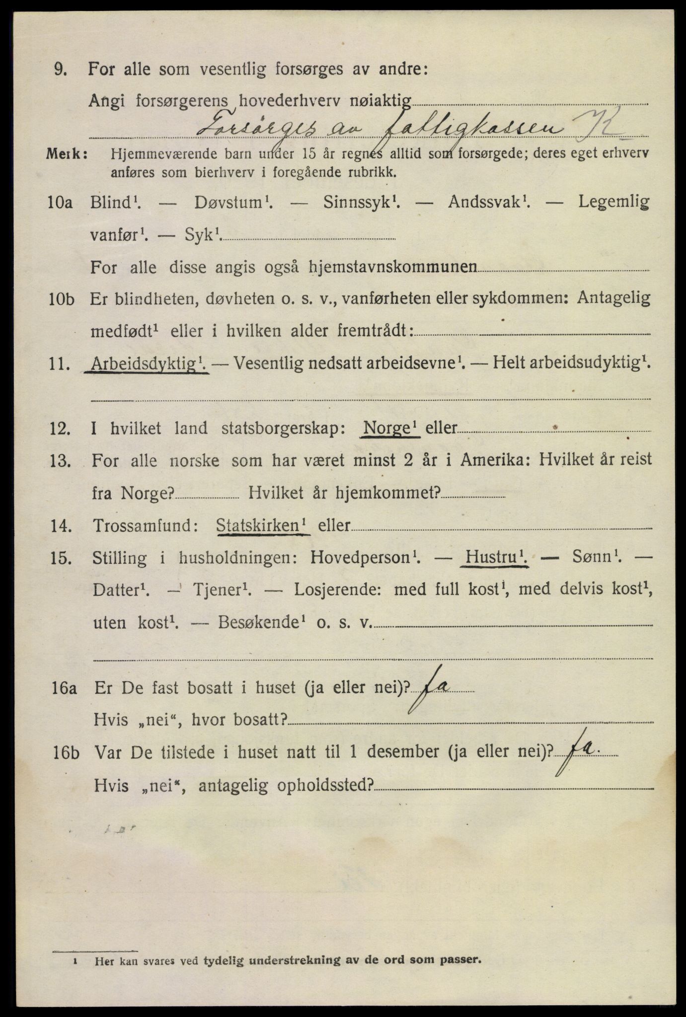 SAKO, 1920 census for Gransherad, 1920, p. 2313