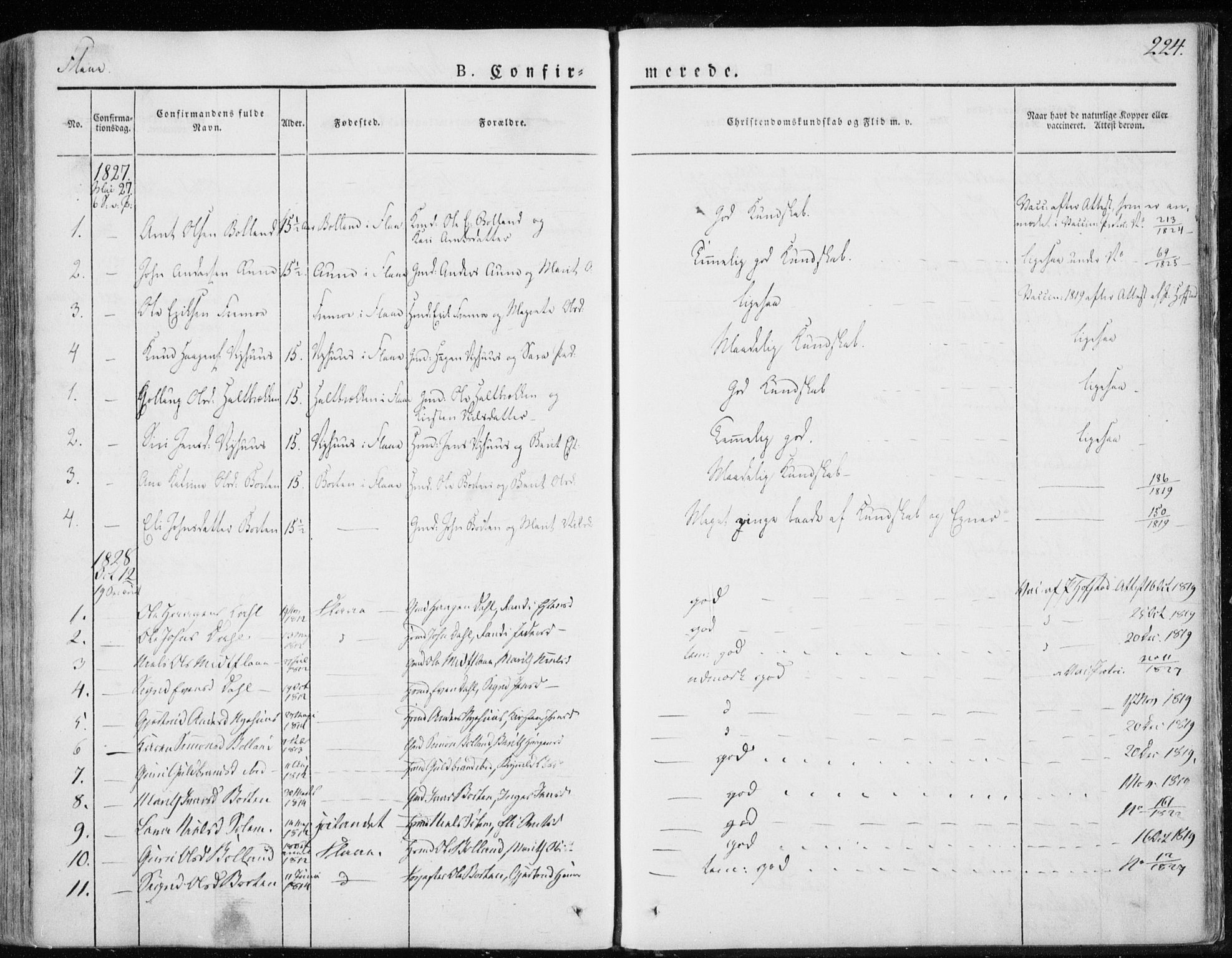 Ministerialprotokoller, klokkerbøker og fødselsregistre - Sør-Trøndelag, SAT/A-1456/691/L1069: Parish register (official) no. 691A04, 1826-1841, p. 224
