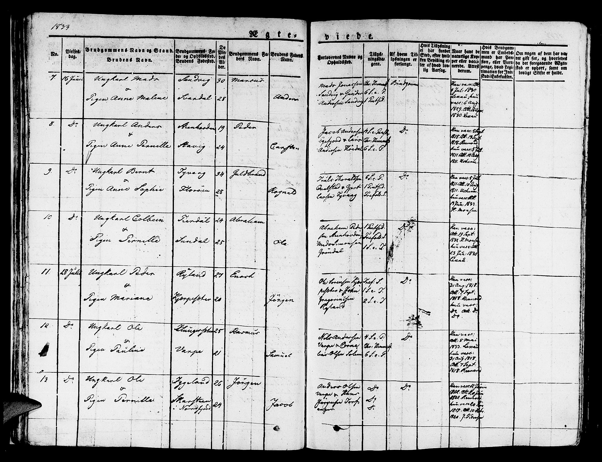 Kinn sokneprestembete, SAB/A-80801/H/Haa/Haaa/L0004/0002: Parish register (official) no. A 4II, 1822-1840, p. 41