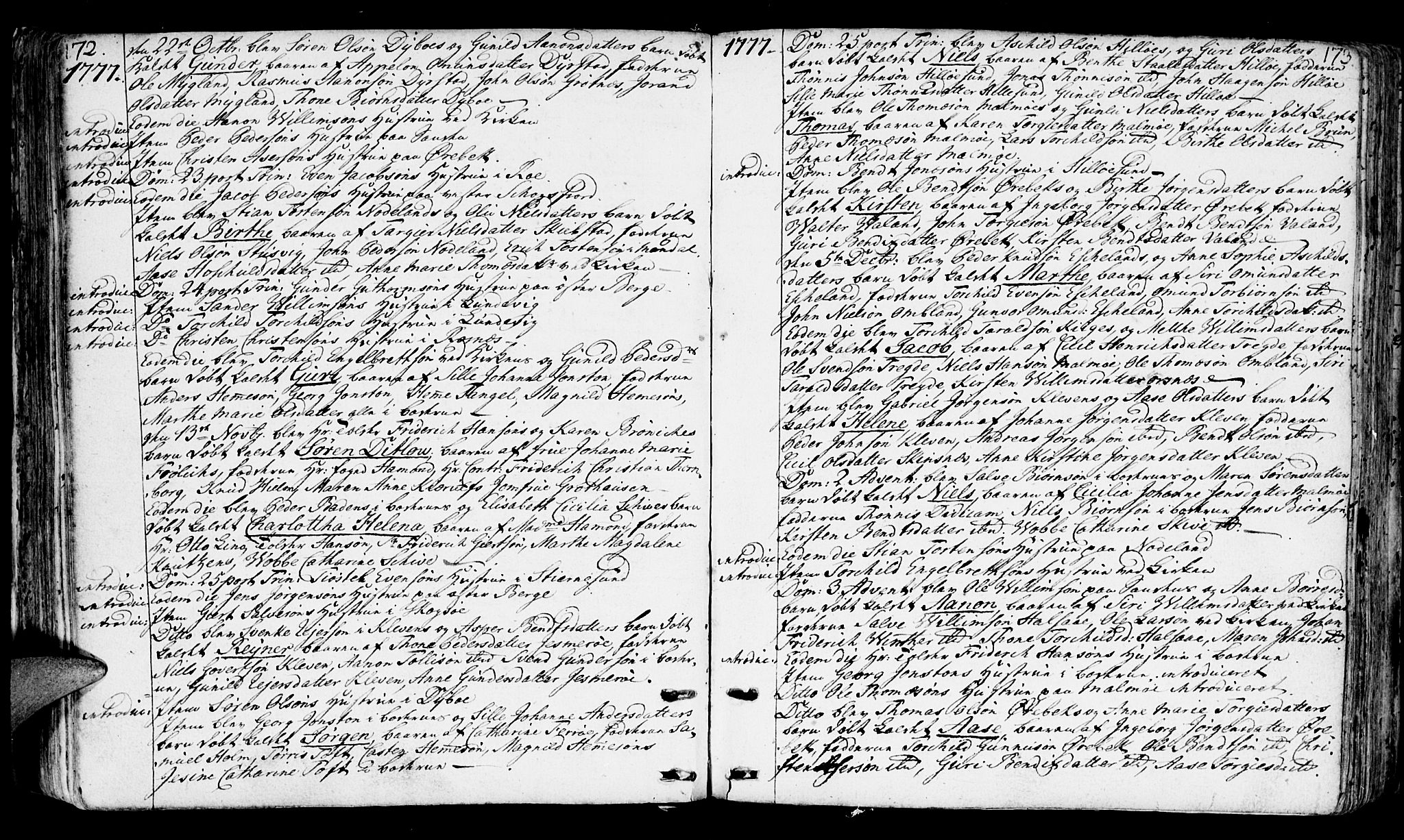 Mandal sokneprestkontor, AV/SAK-1111-0030/F/Fa/Faa/L0003: Parish register (official) no. A 3, 1748-1794, p. 172-173