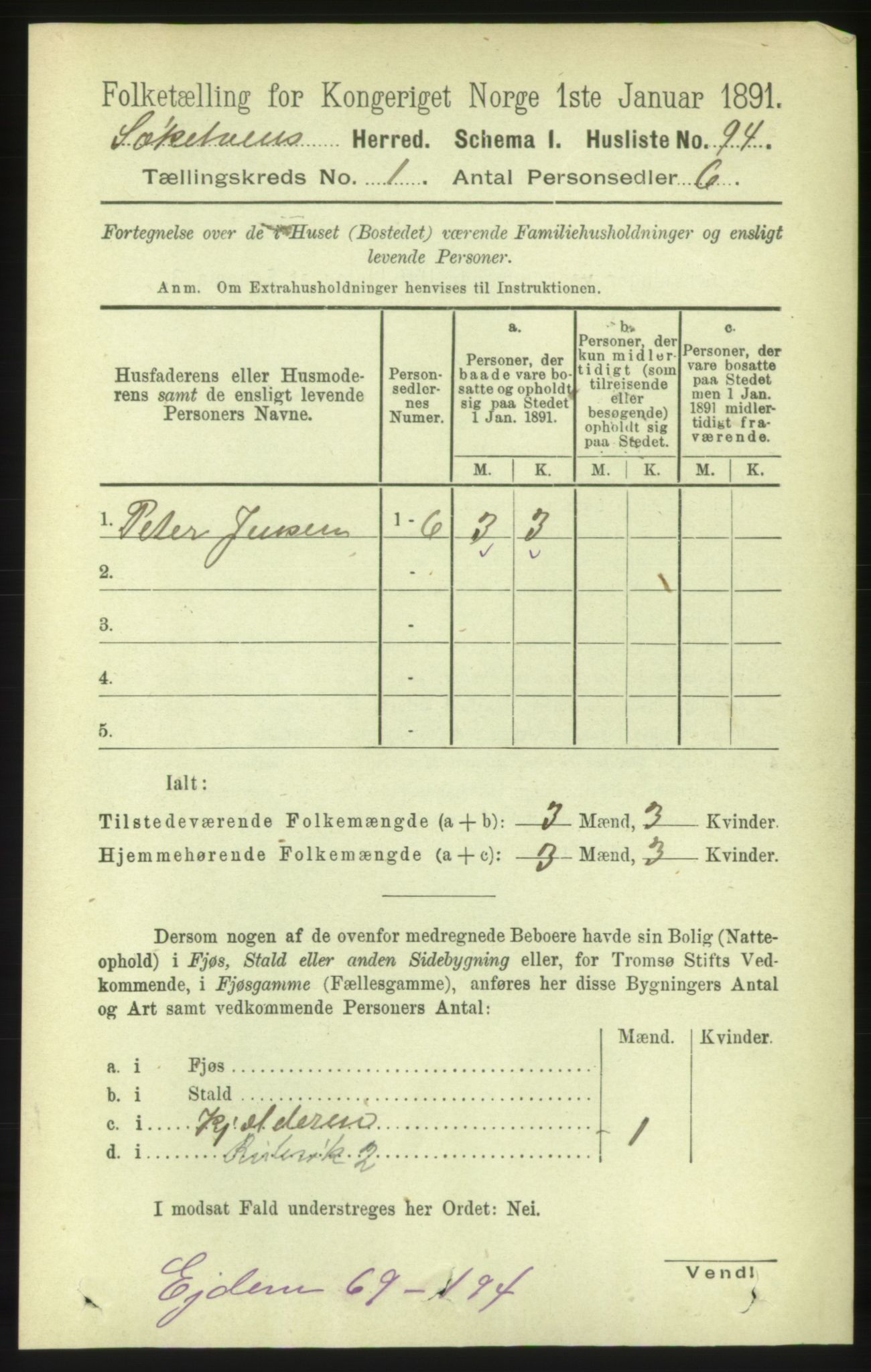 RA, 1891 census for 1528 Sykkylven, 1891, p. 109