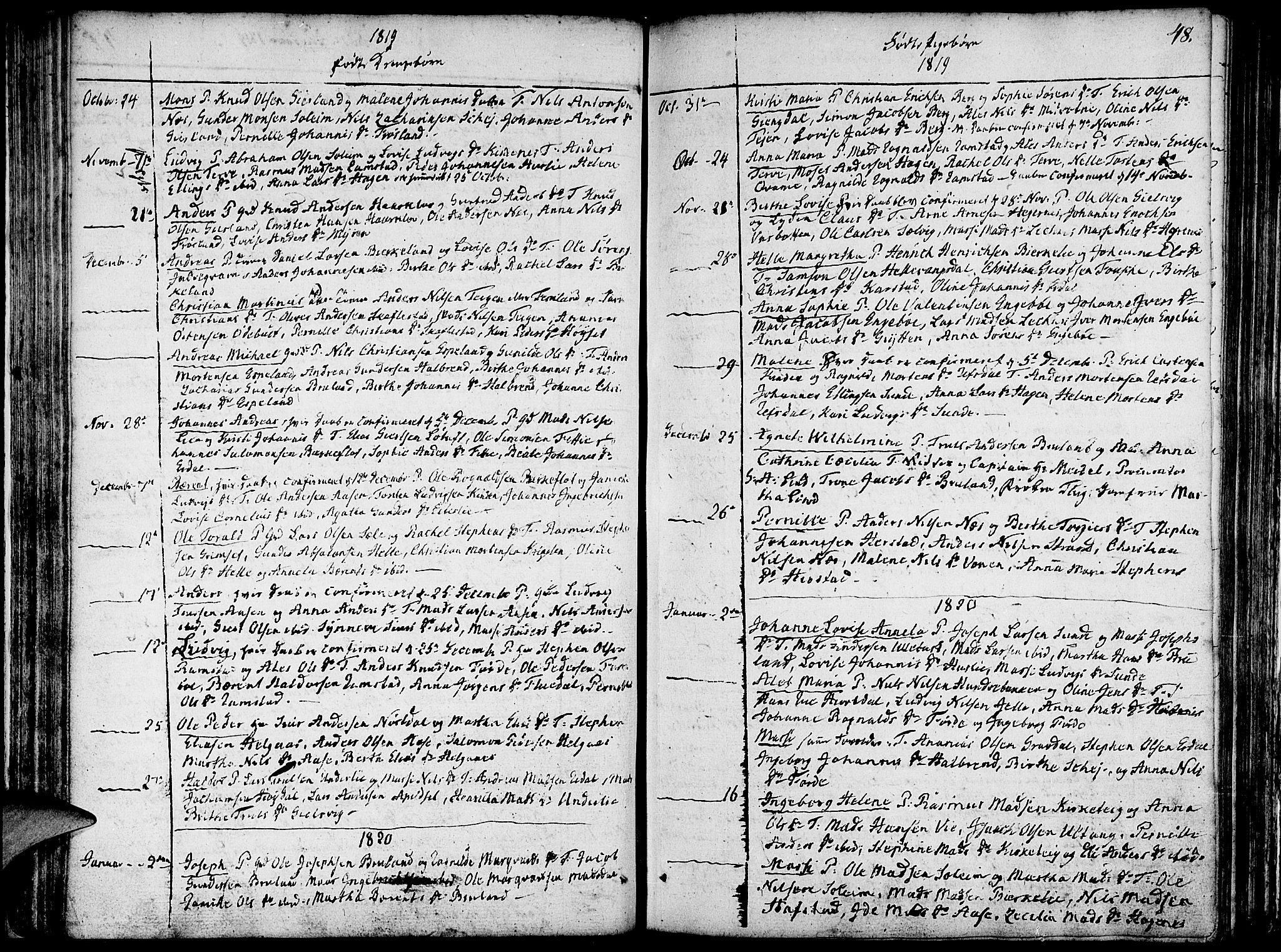 Førde sokneprestembete, SAB/A-79901/H/Haa/Haaa/L0005: Parish register (official) no. A 5, 1803-1821, p. 48