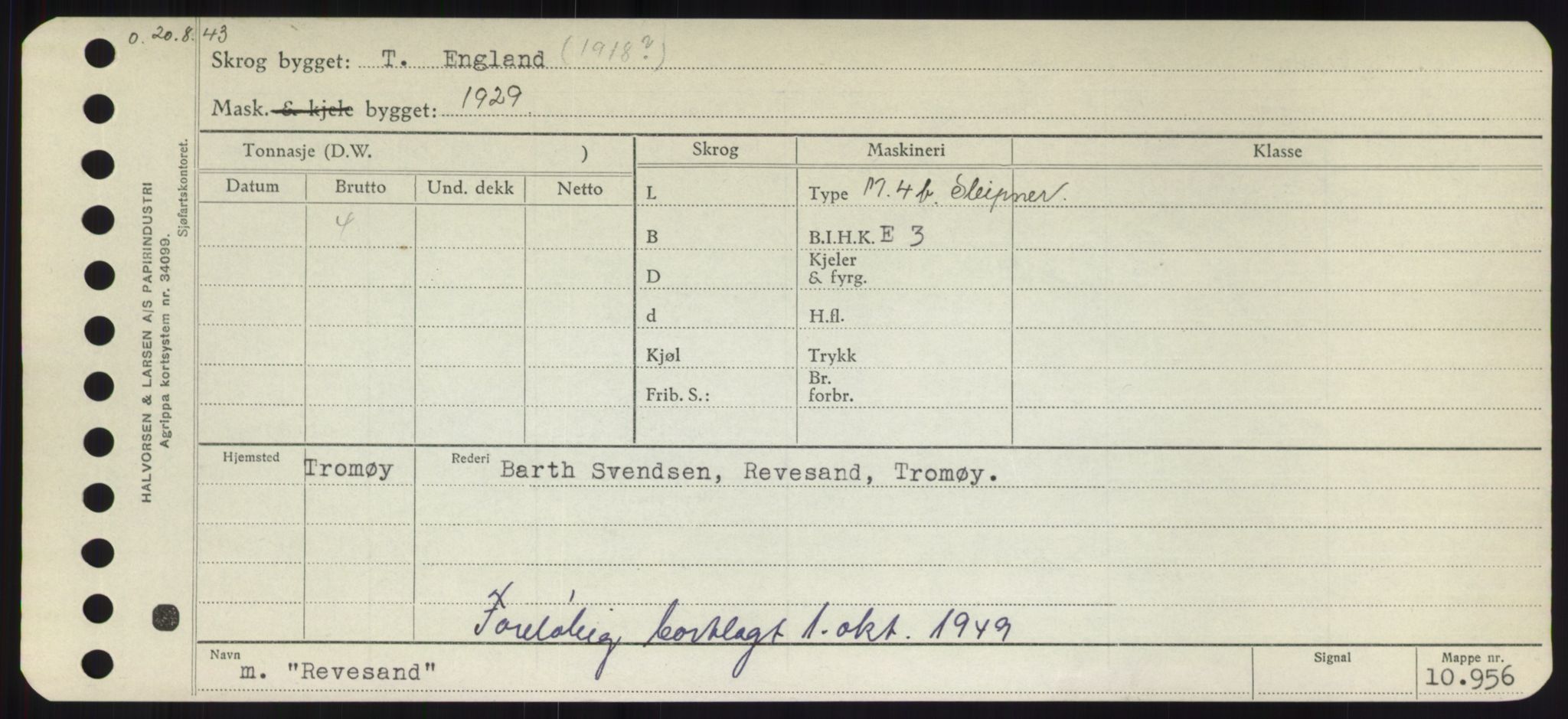 Sjøfartsdirektoratet med forløpere, Skipsmålingen, RA/S-1627/H/Hd/L0030: Fartøy, Q-Riv, p. 465