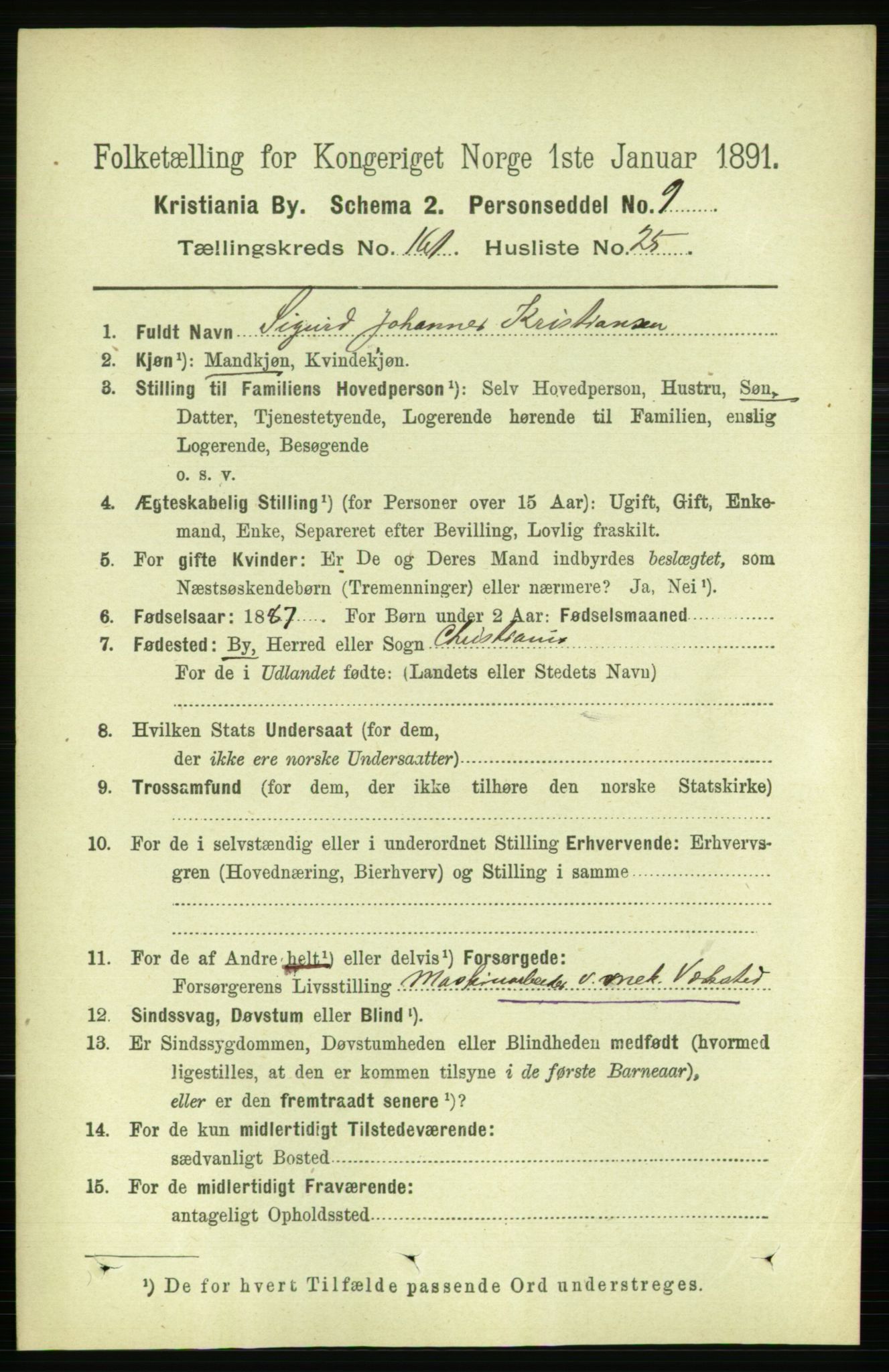 RA, 1891 census for 0301 Kristiania, 1891, p. 92464